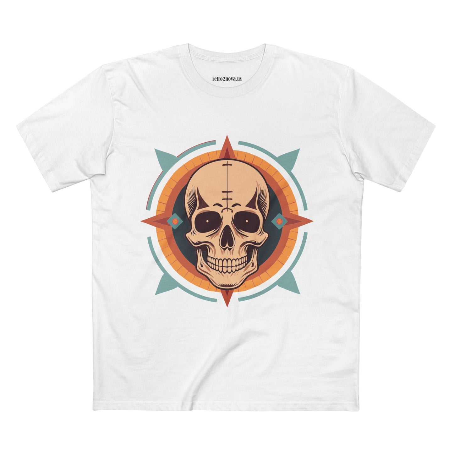 Skull Shirt Unisex Premium Cotton Tee With Original Art Design From Retro2Nova Collection