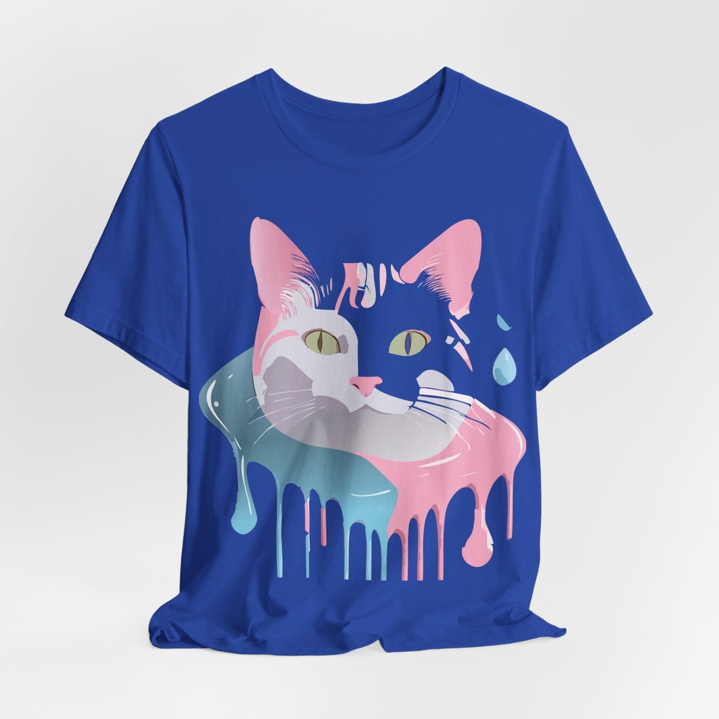 Cat Graphic Tee Unisex Short Sleeve T Shirt Adelpha Vintage Inspired Design