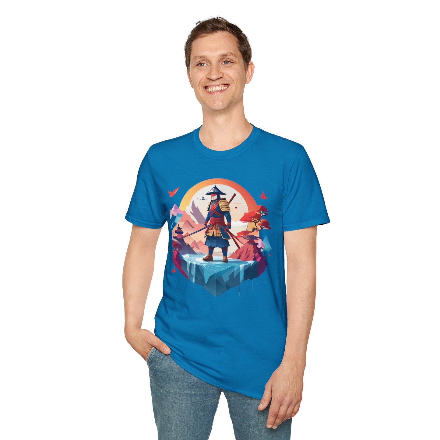 Samurai Shirt Unisex Softstyle Tee 100 Percent Ring Spun Cotton Short Sleeve T Shirt Comfort Fit