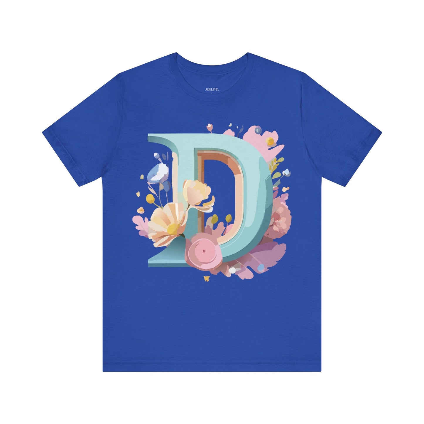 Adelpha Vintage Letter D Shirt Unisex Graphic Tee for Everyday Comfort and Style