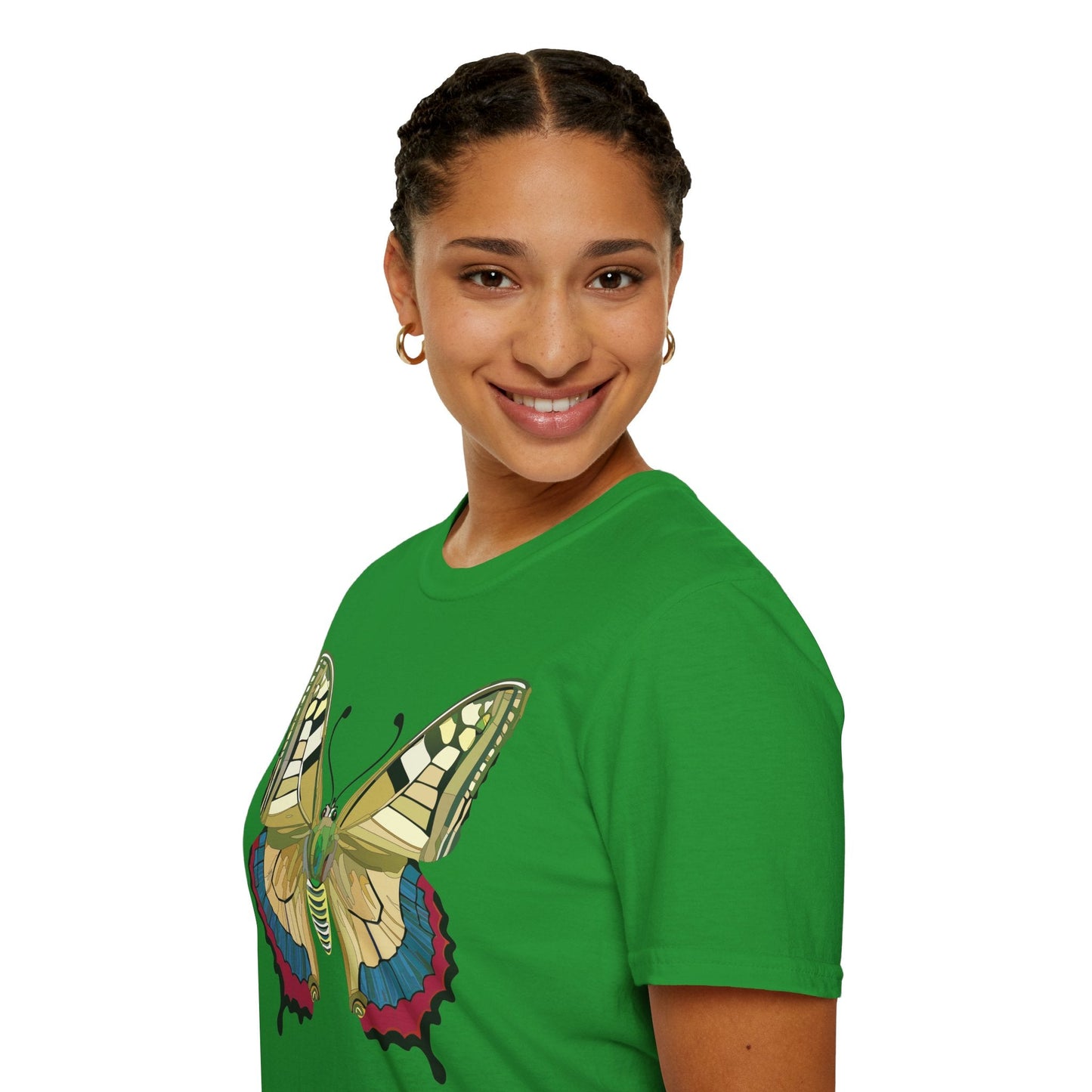 Butterfly T Shirt Unisex Monarch Design Soft Cotton Gildan 64000 Short Sleeve Tee