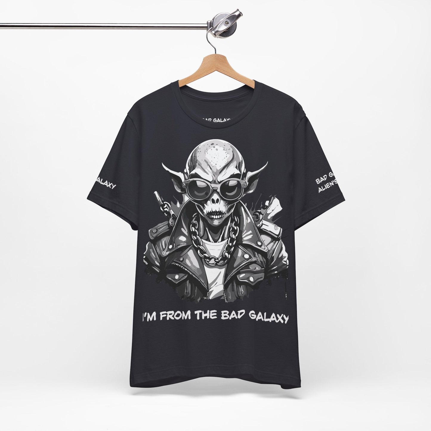 Alien Tee Shirt From Bad Galaxy Made To Order Free Shipping 100 Percent Cotton Eco Friendly In USA