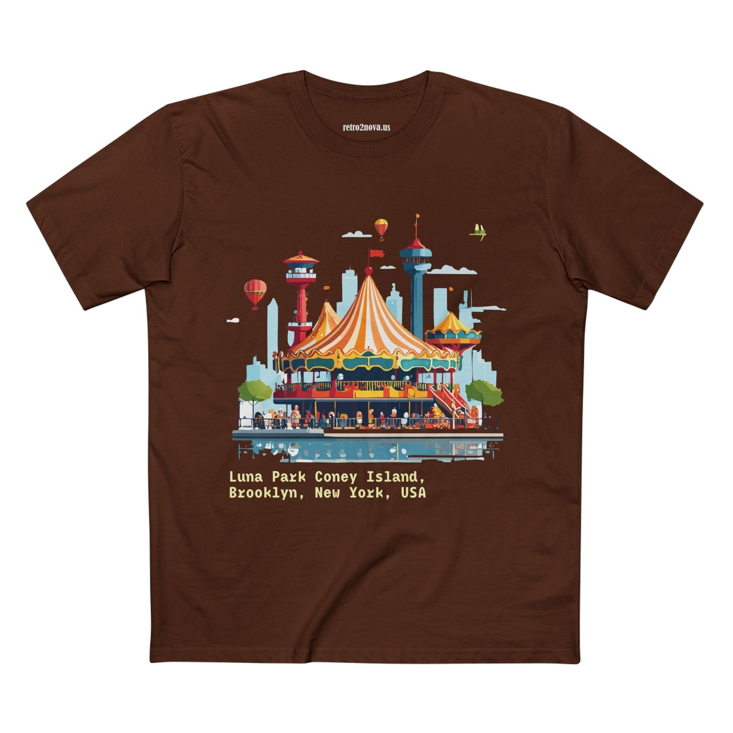 Travel Shirt Brooklyn Shirt Unisex Premium Cotton Tee With Original Art Design TT15
