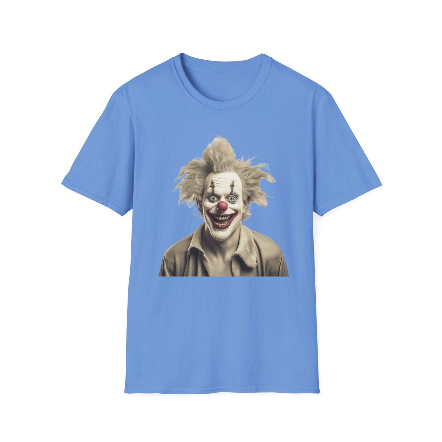 Clown Shirt Unisex T Shirt Funny Man Circus Shirt Scary Man Shirt Softstyle Gildan 64000