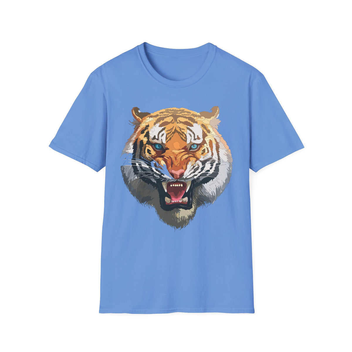 Roaring Tiger Face T-Shirt | Big Cat Graphic Tee
