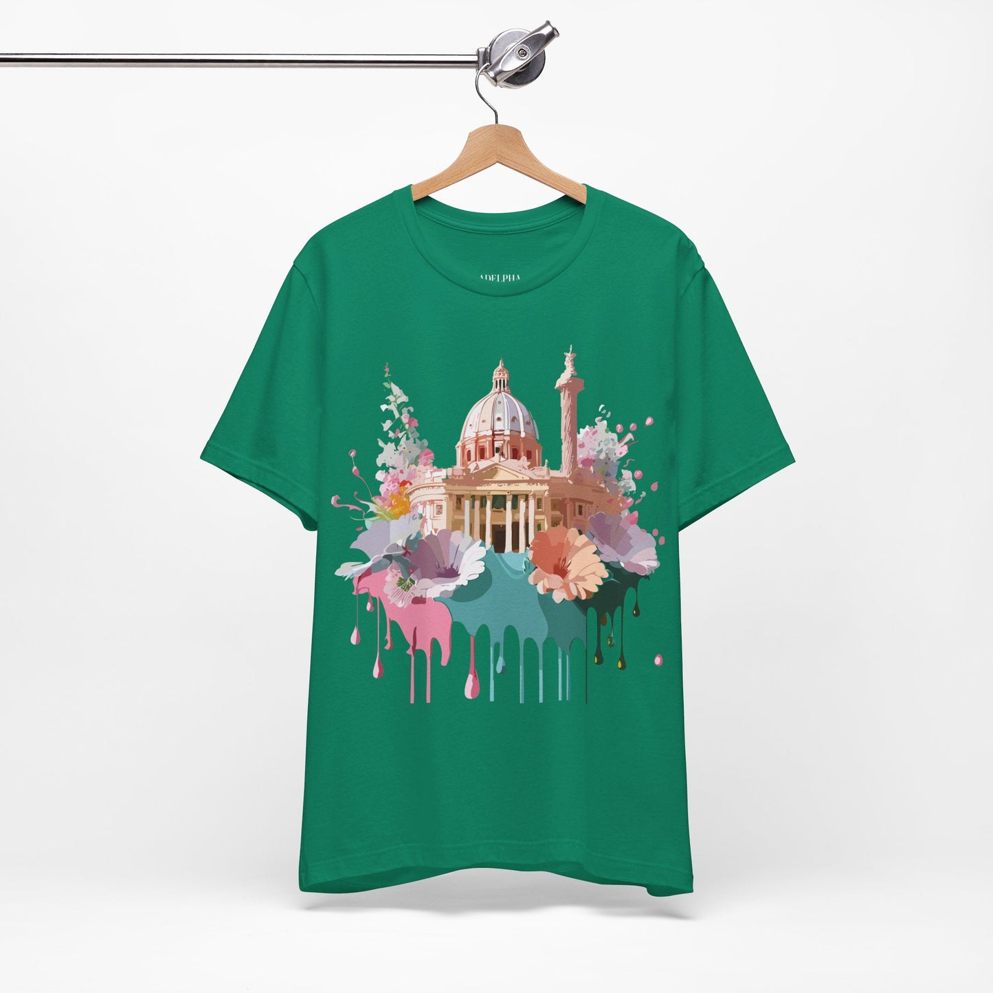 Tourist Shirt Rome Graphic Tee Unisex Jersey Short Sleeve Art Design By Adelpha Artwork