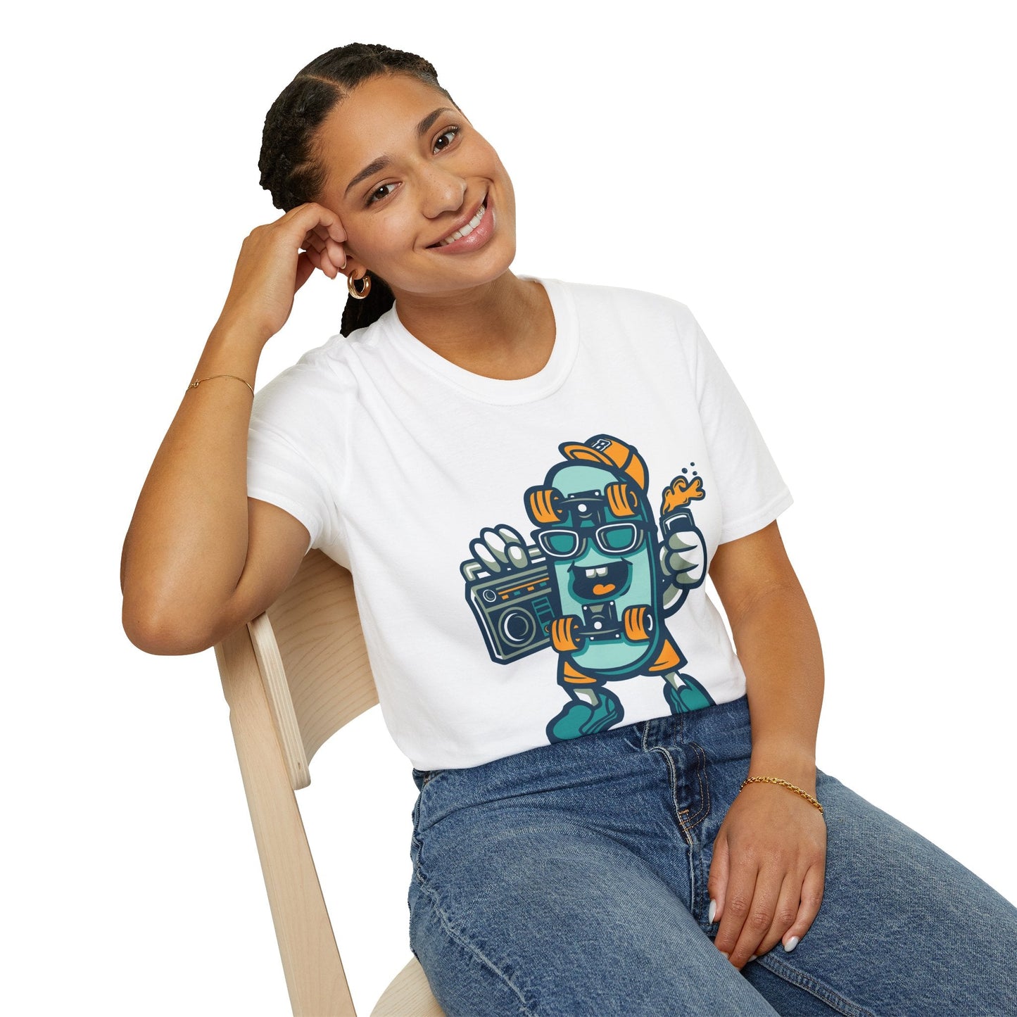 Cartoon Animation T Shirt Unisex Funny Tee Gildan Softstyle 64000 Ring Spun Cotton