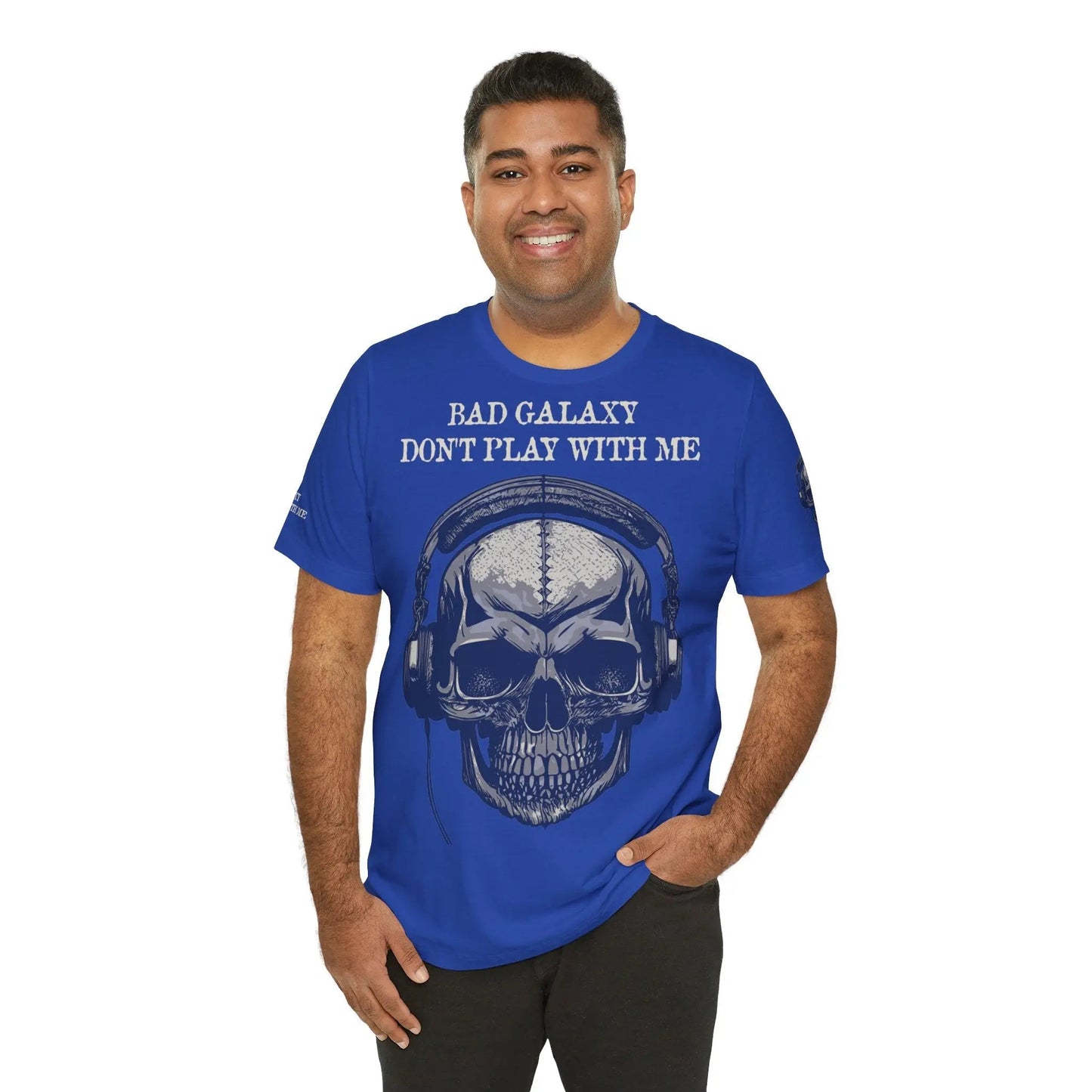 Skull T Shirt From Bad Galaxy 100 Percent Cotton Eco Friendly Made In USA With Durable Stitching