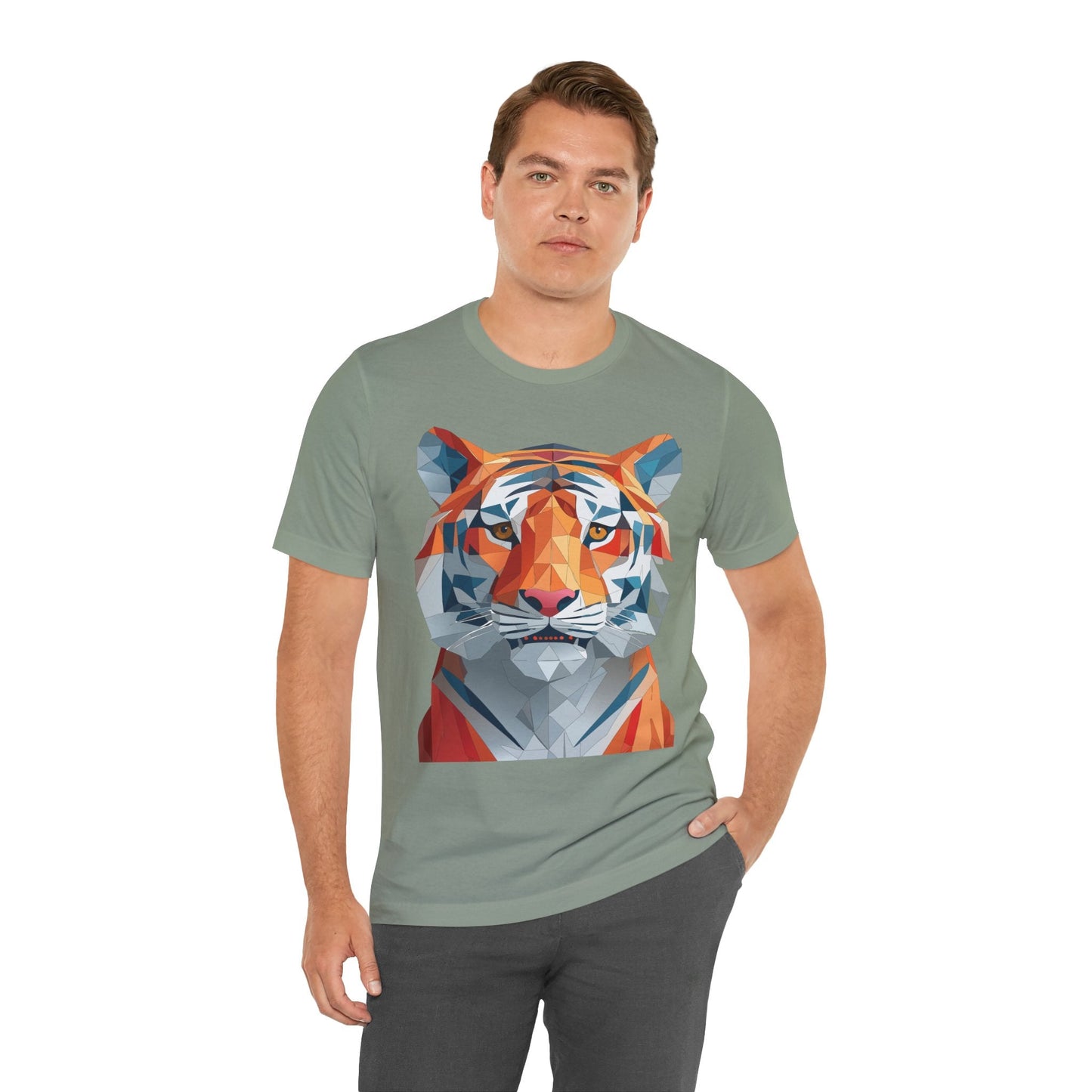 Unisex Animal Shirt With Art Design And Wildlife Theme Short Sleeve Tee For Everyday Wear
