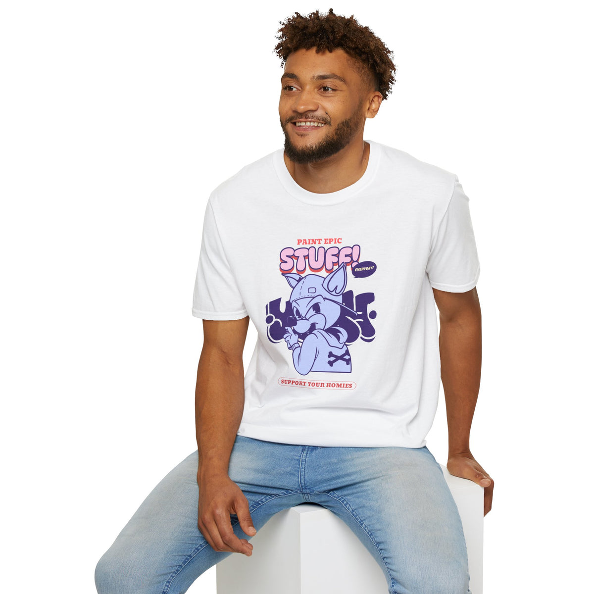 Funny Animals Cartoon Graphic Tee Gildan Unisex 100 Cotton Tee Shirt f303