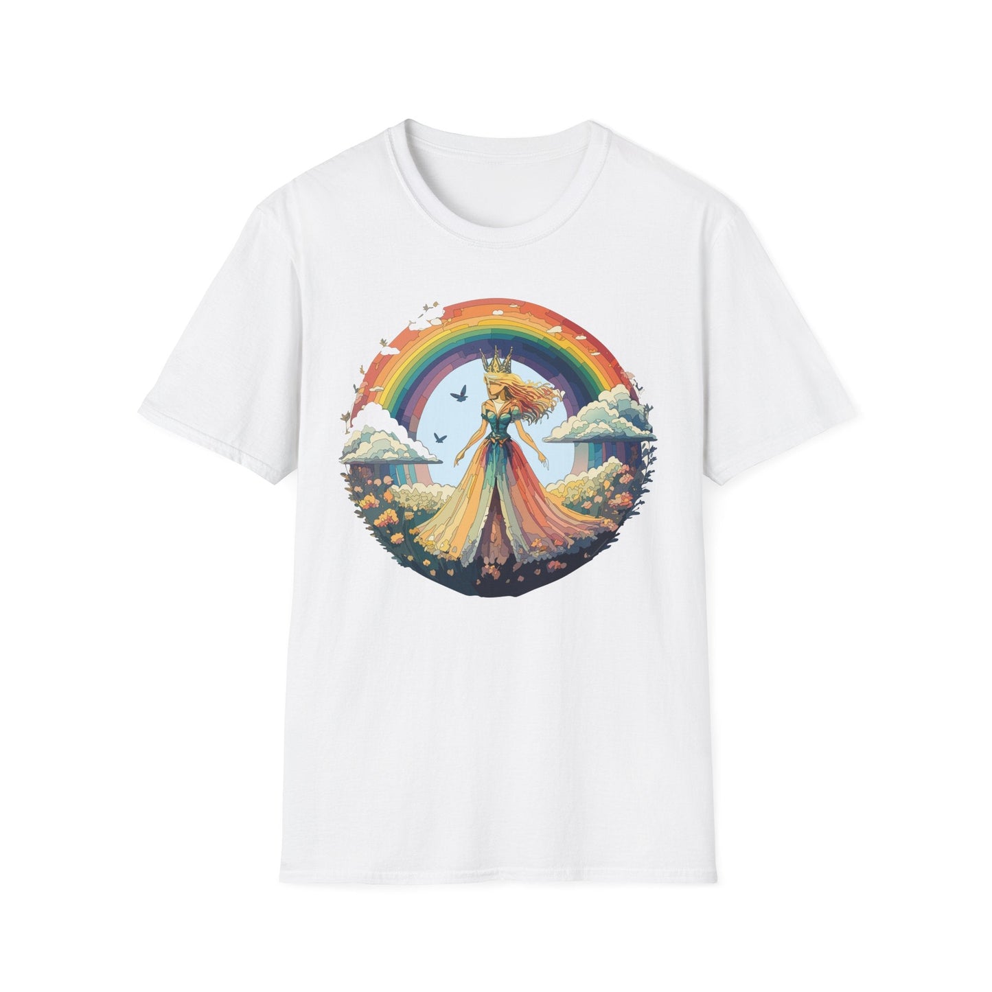 Womens Graphic T Shirt Art Design Tee Softstyle 64000 Unisex Lightweight Cotton Fabric