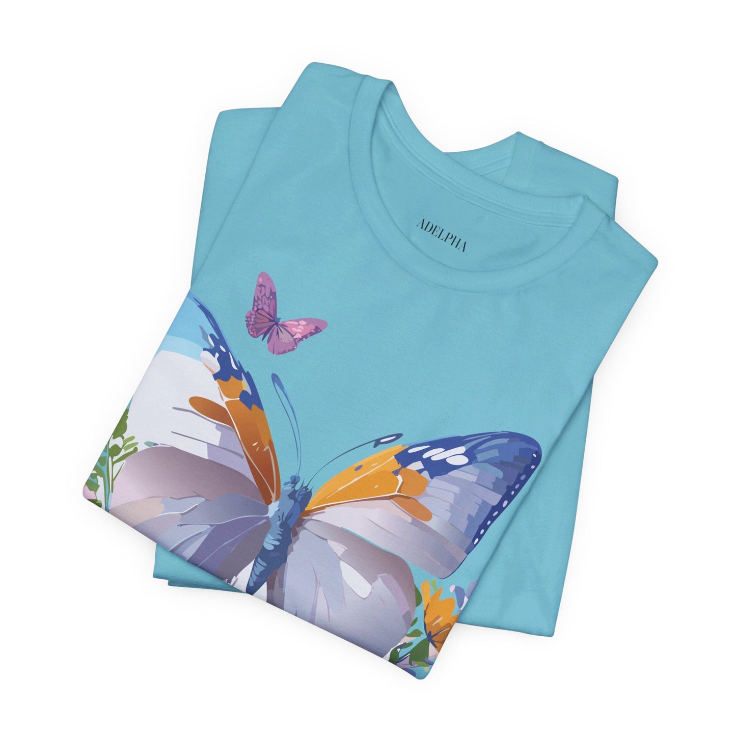 Butterfly Graphic Tee From Adelpha Vintage Artwork Unisex Short Sleeve Shirt