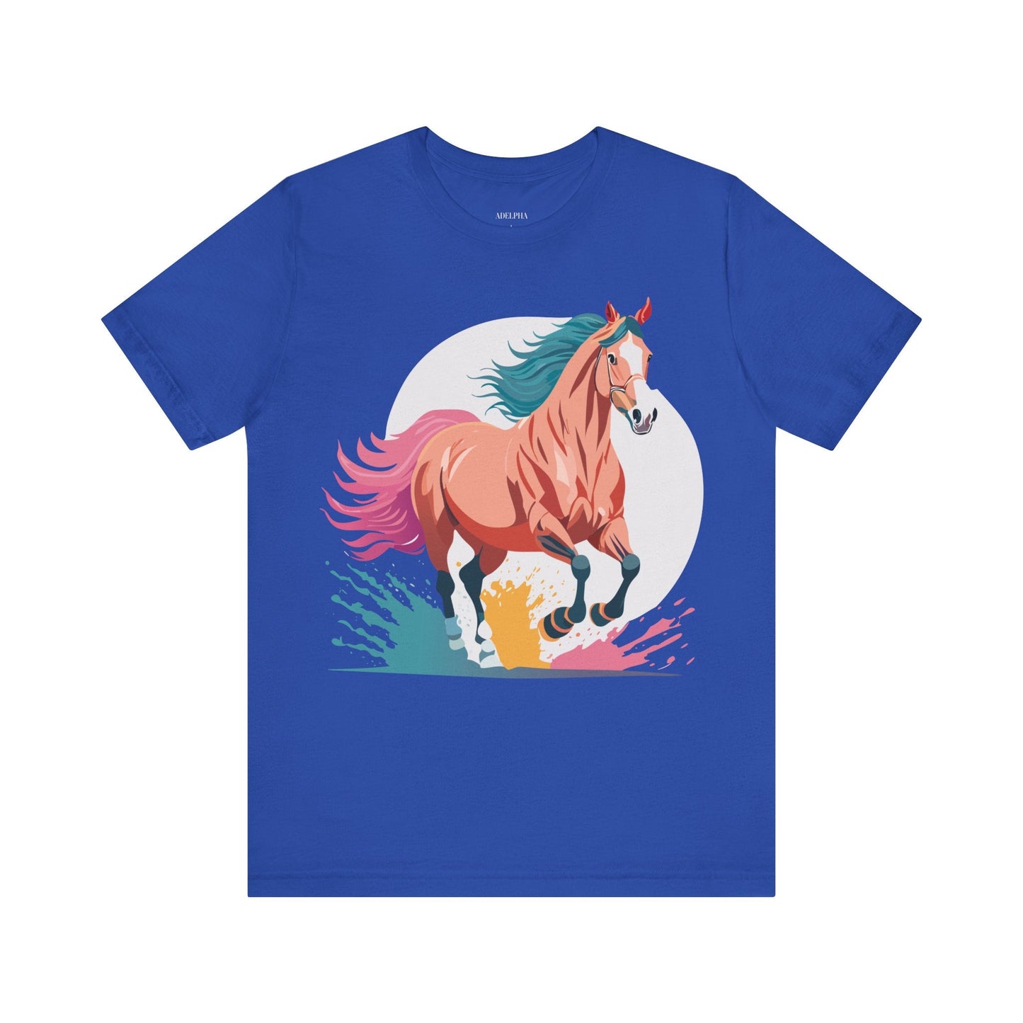 Horse Graphic T Shirt Unisex Adelpha Vintage Inspired Art Design Tee For Everyday Wear