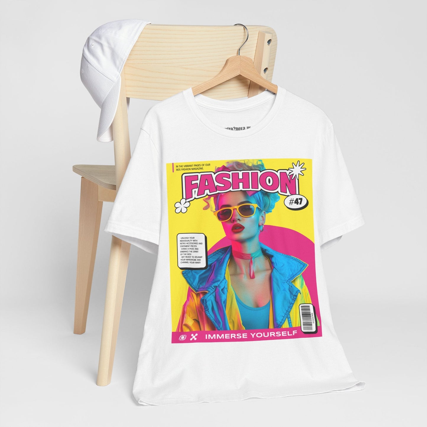 Magazine Cover Shirt Unisex Jersey Short Sleeve Tee Lightweight Breathable Fabric