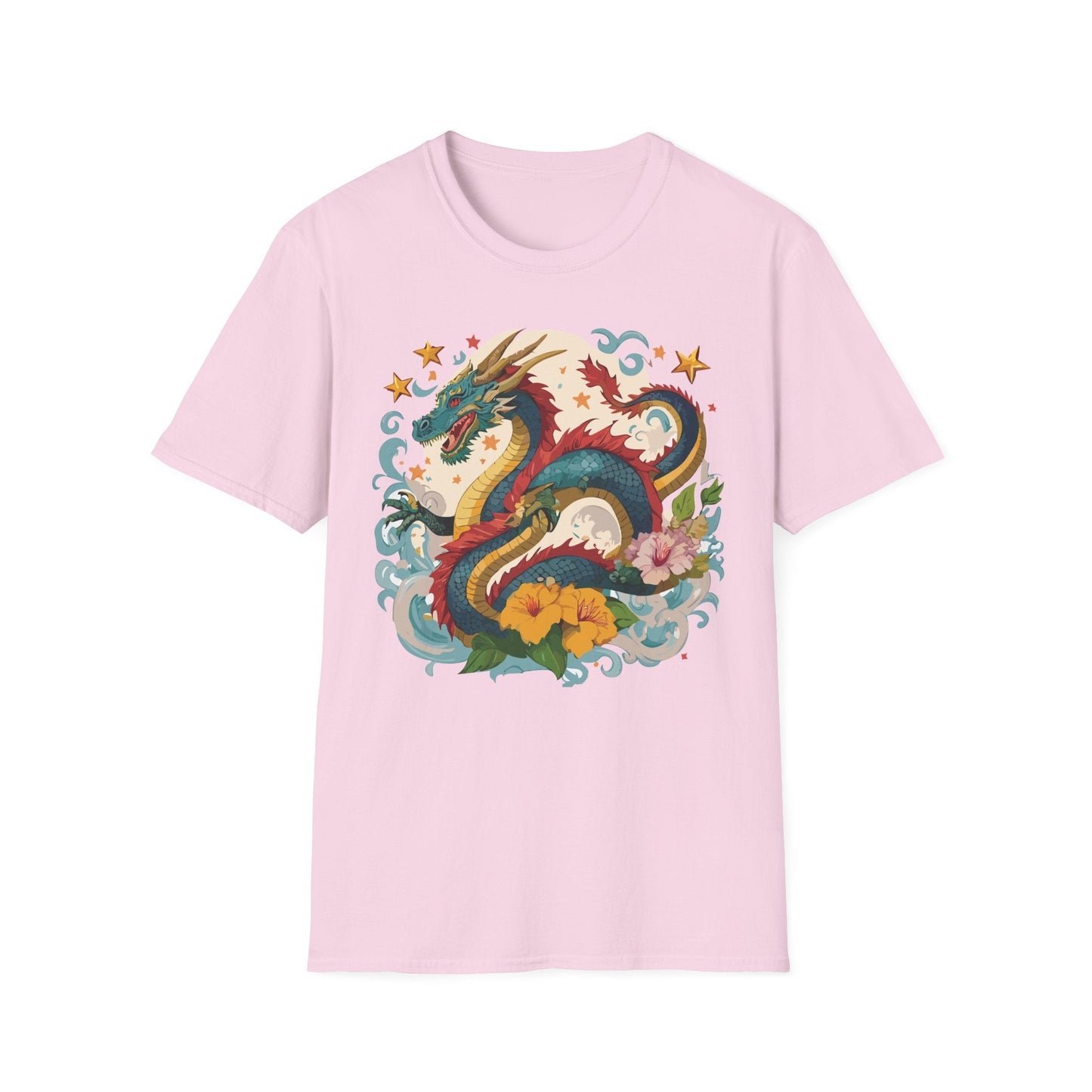 Dragon Graphic Unisex 100 Cotton Tee with Animal Artwork Design 21