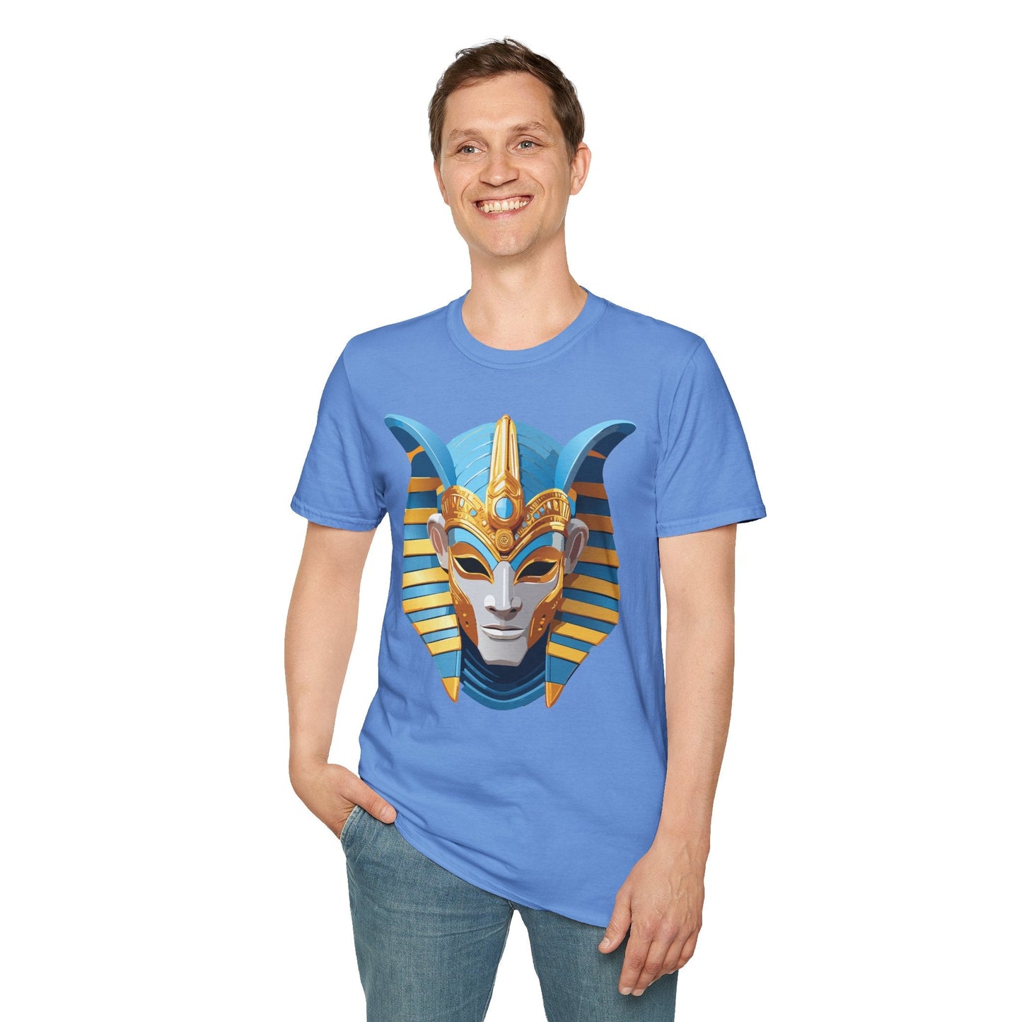 Mask Graphic Unisex Cotton Masquerade Design Artwork Tee 21
