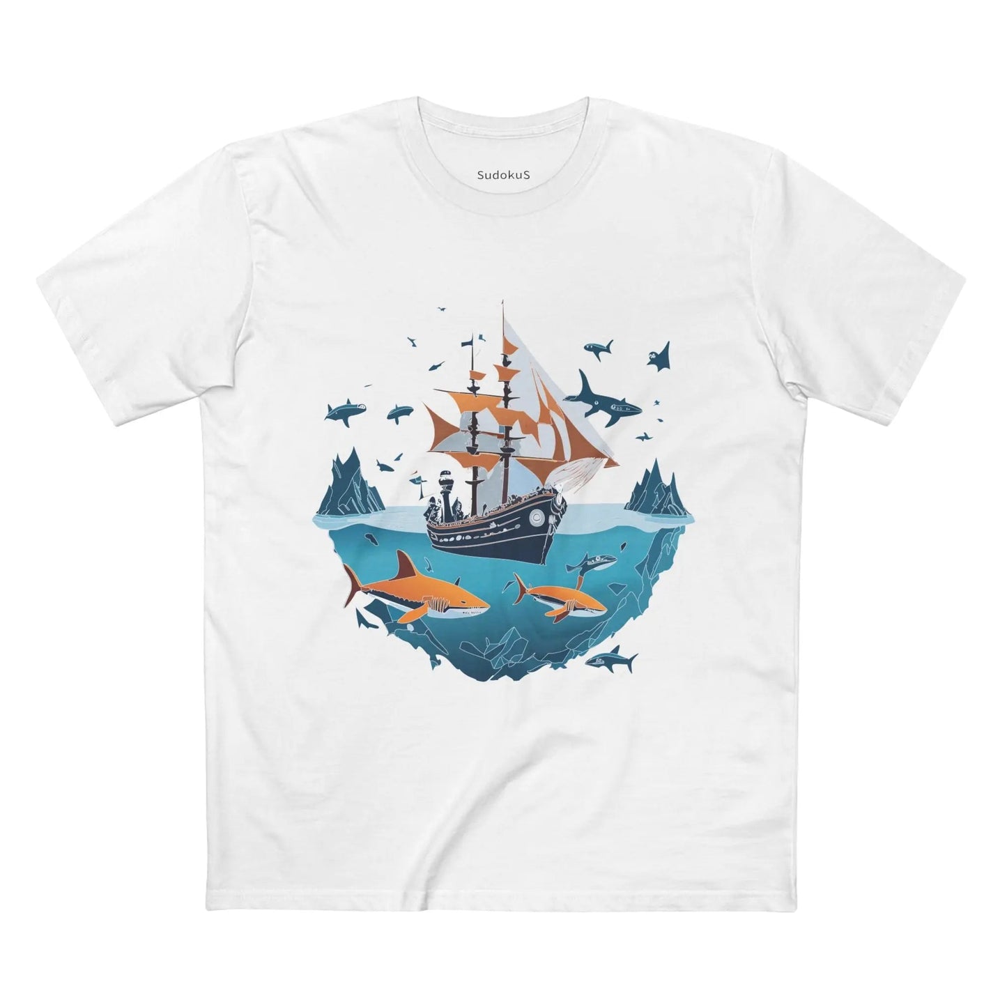 Ocean Coast Graphic Unisex 100 Cotton Staple Tee 31