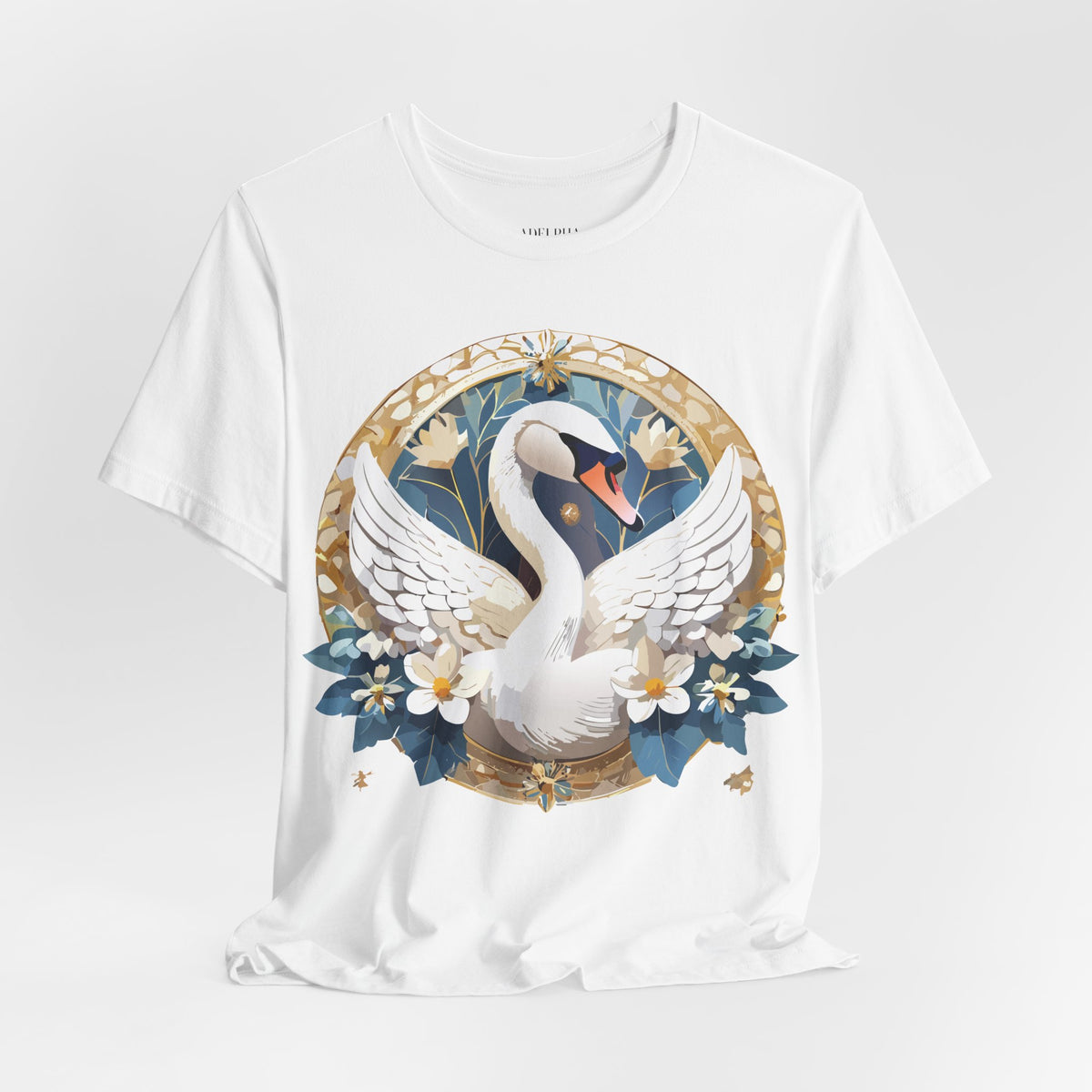 Medallion Graphic Unisex Cotton Bella+Canvas Tee with Art Design d45