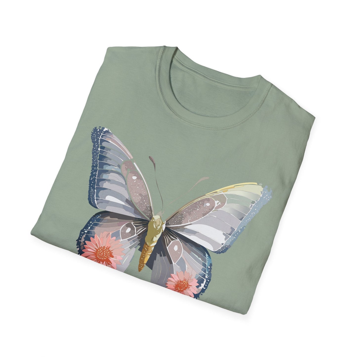 Butterfly Shirt Unisex T Shirt 100 Percent Ring Spun Cotton Softstyle Tee Monarch