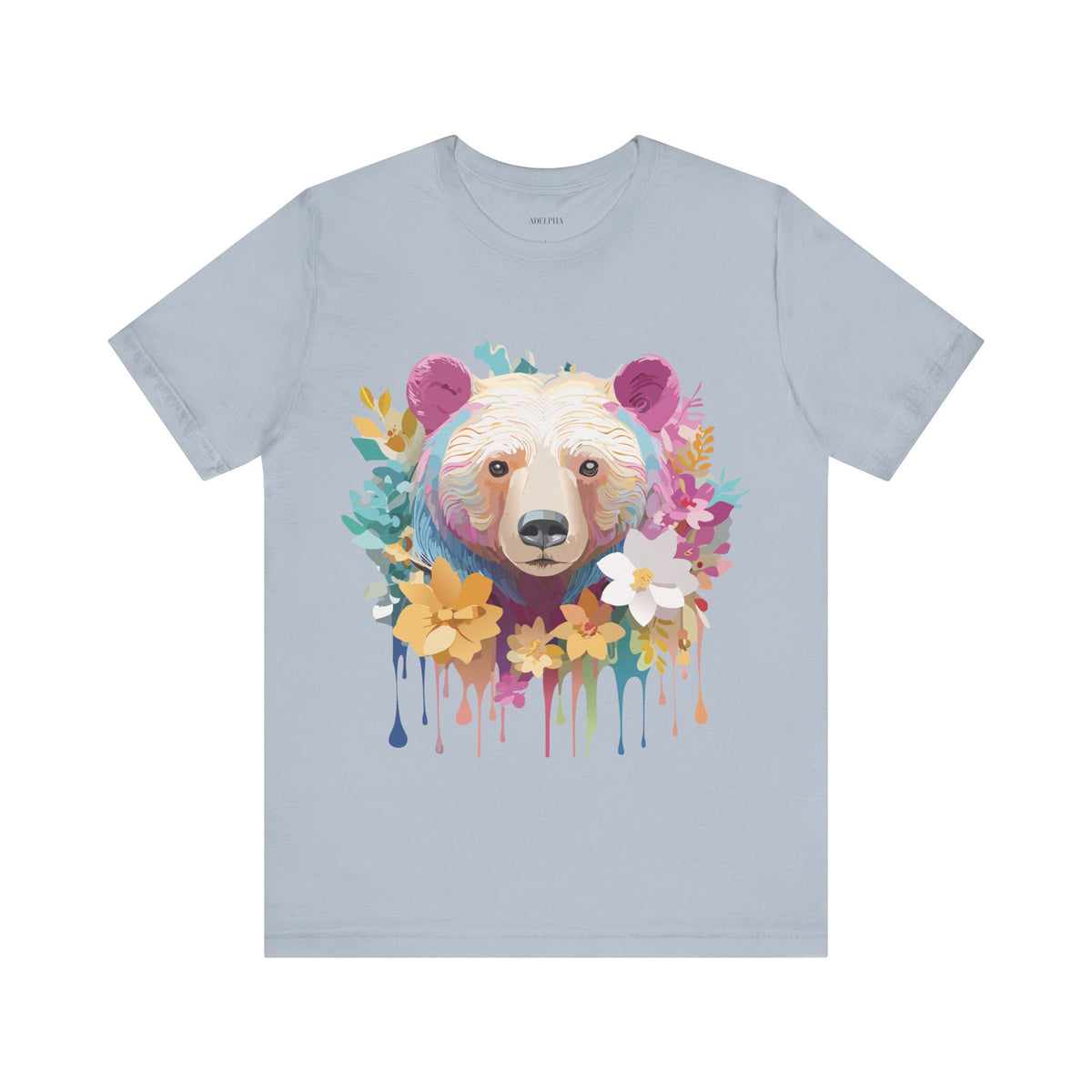 Bear Graphic Design Tee Bella+Canvas Unisex 100 Cotton Tee Shirt a115