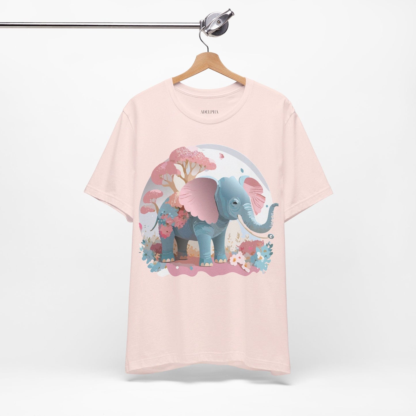 Elephant Graphic Unisex 100 Cotton Jersey Vintage Art Design Tee 17