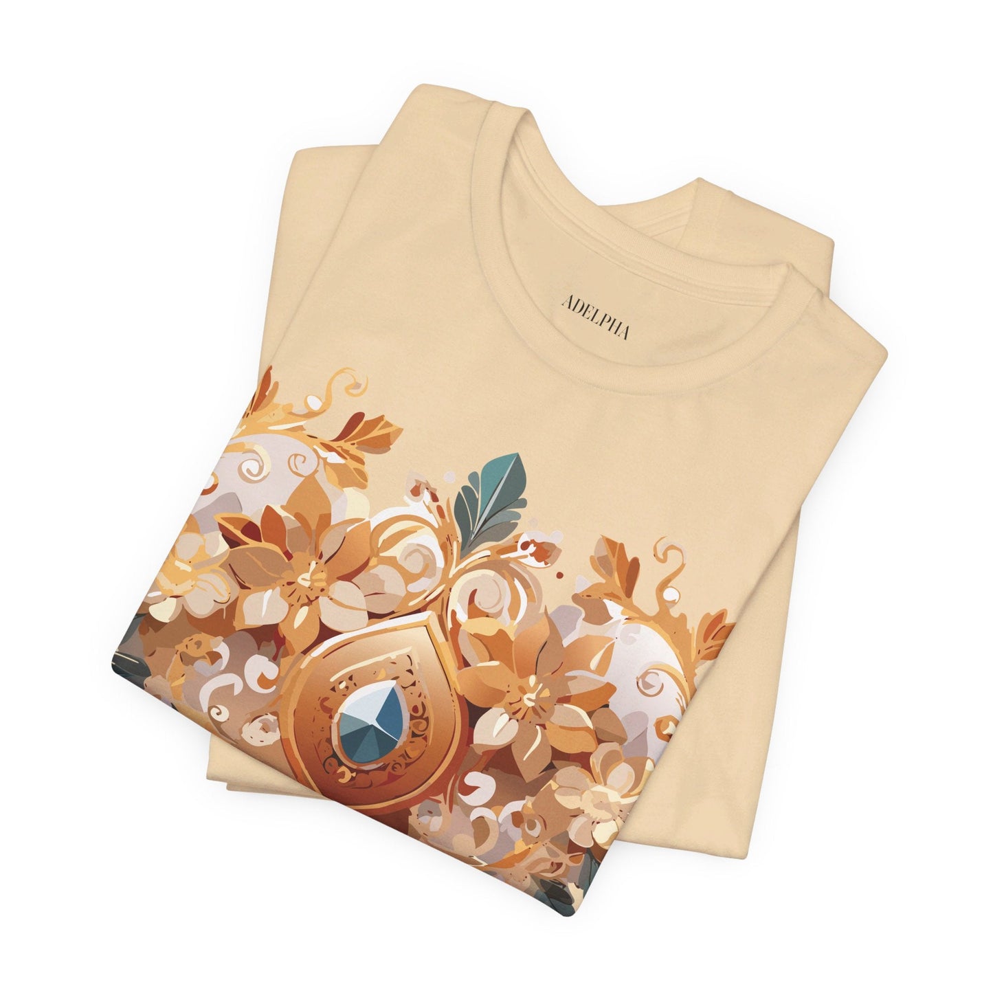 Jewelry Graphic Unisex 100 Cotton Vintage Treasure Art T-Shirt 34