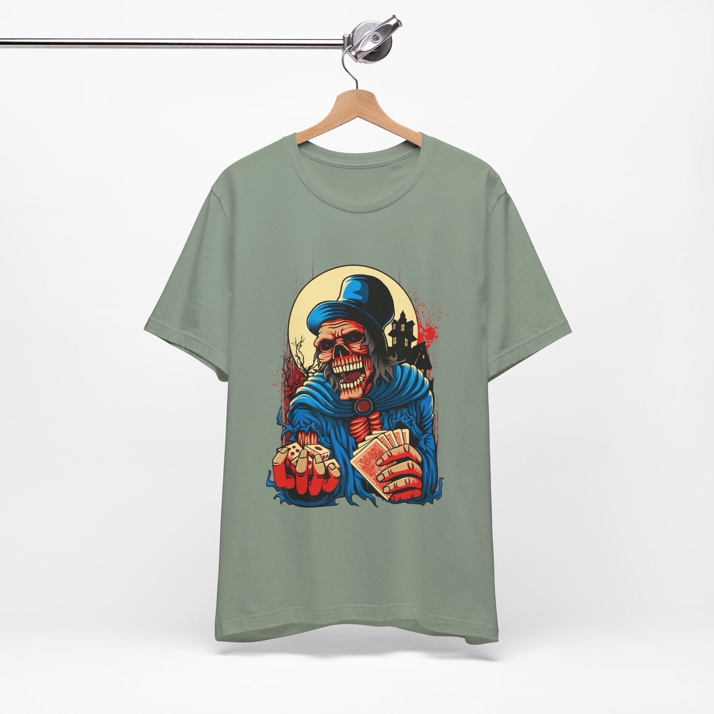 Skull Graphic Design Tee, Skull Shirt, Vintage Tees, Art Design T-Shirt, Graphic Tee, Art Shirts - 1