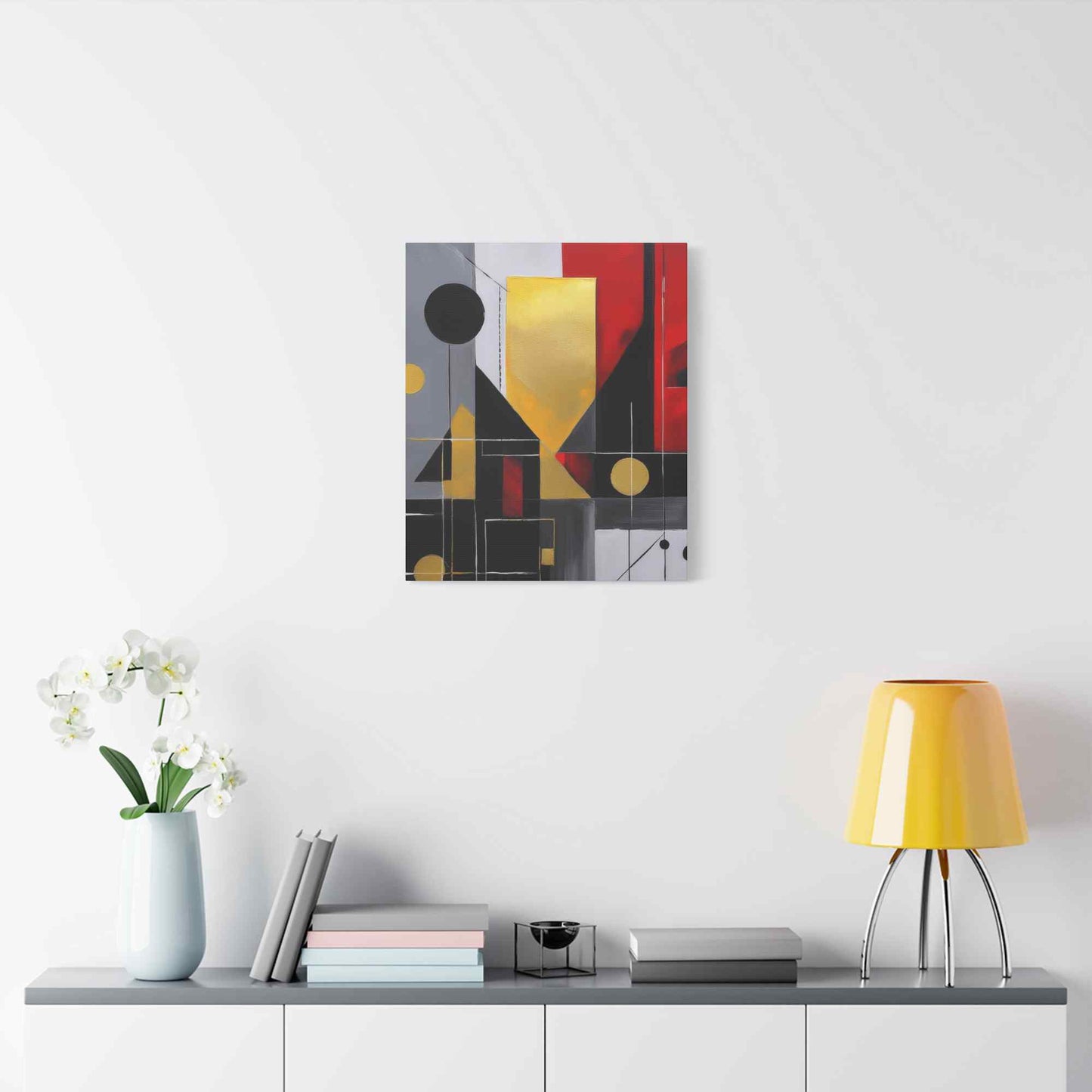 Red Abstract Painting Print Canvas 20x24,20x30,24x30, 24x32,24x36,30x40, 32x48,36x48,40x60 Pine-Wood Inner Frame ABS-22