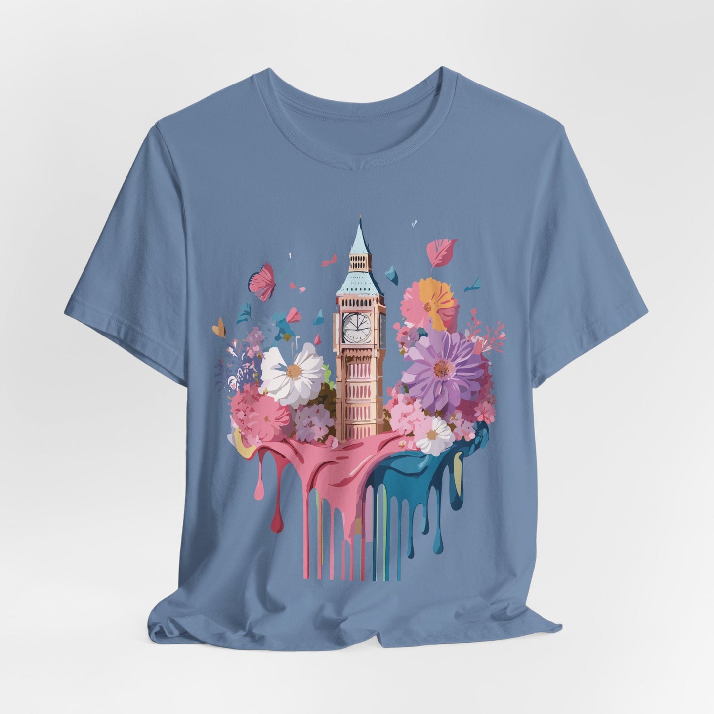 Adelpha London Tourist Shirt Unisex Graphic Tee Vintage Inspired Art Jersey Short Sleeve