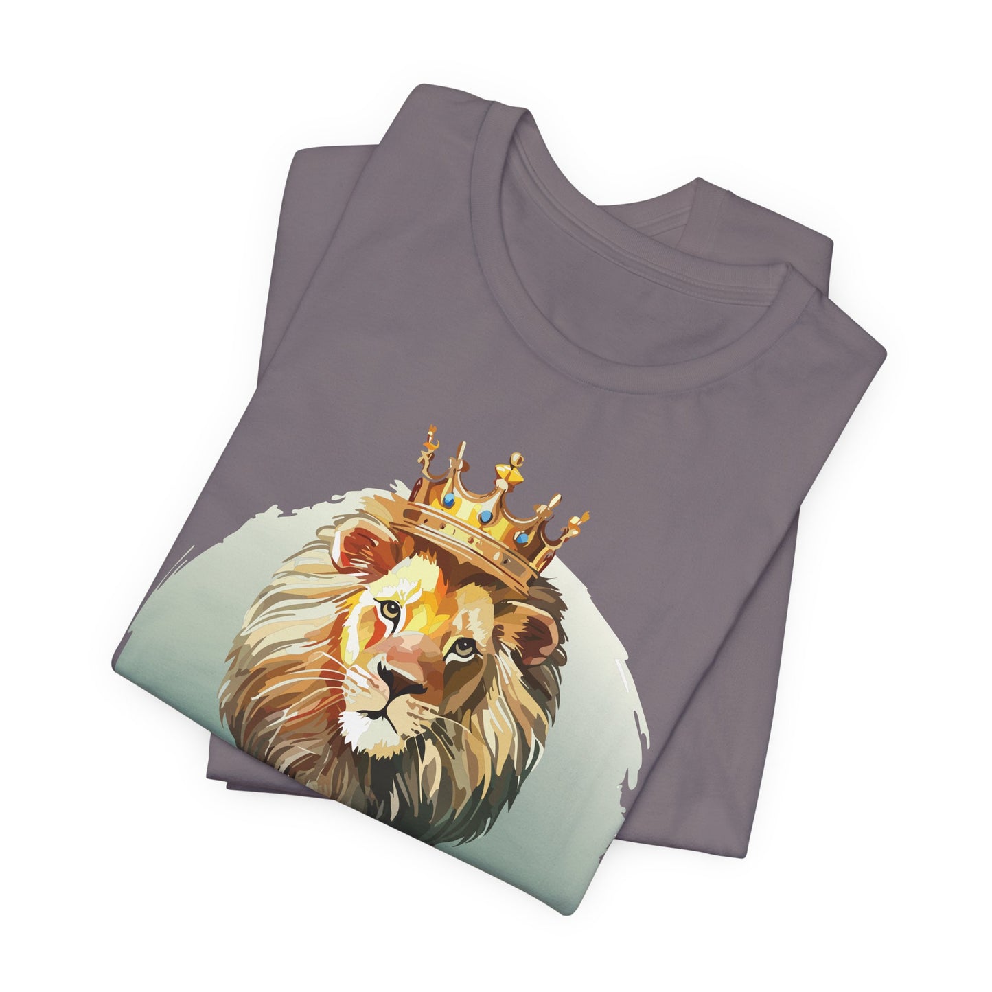 Regal Lion Short Sleeve Tee, Animal Shirt, Lion Tee, Unisex Top, Birthday Gift, Shirt with Animal design