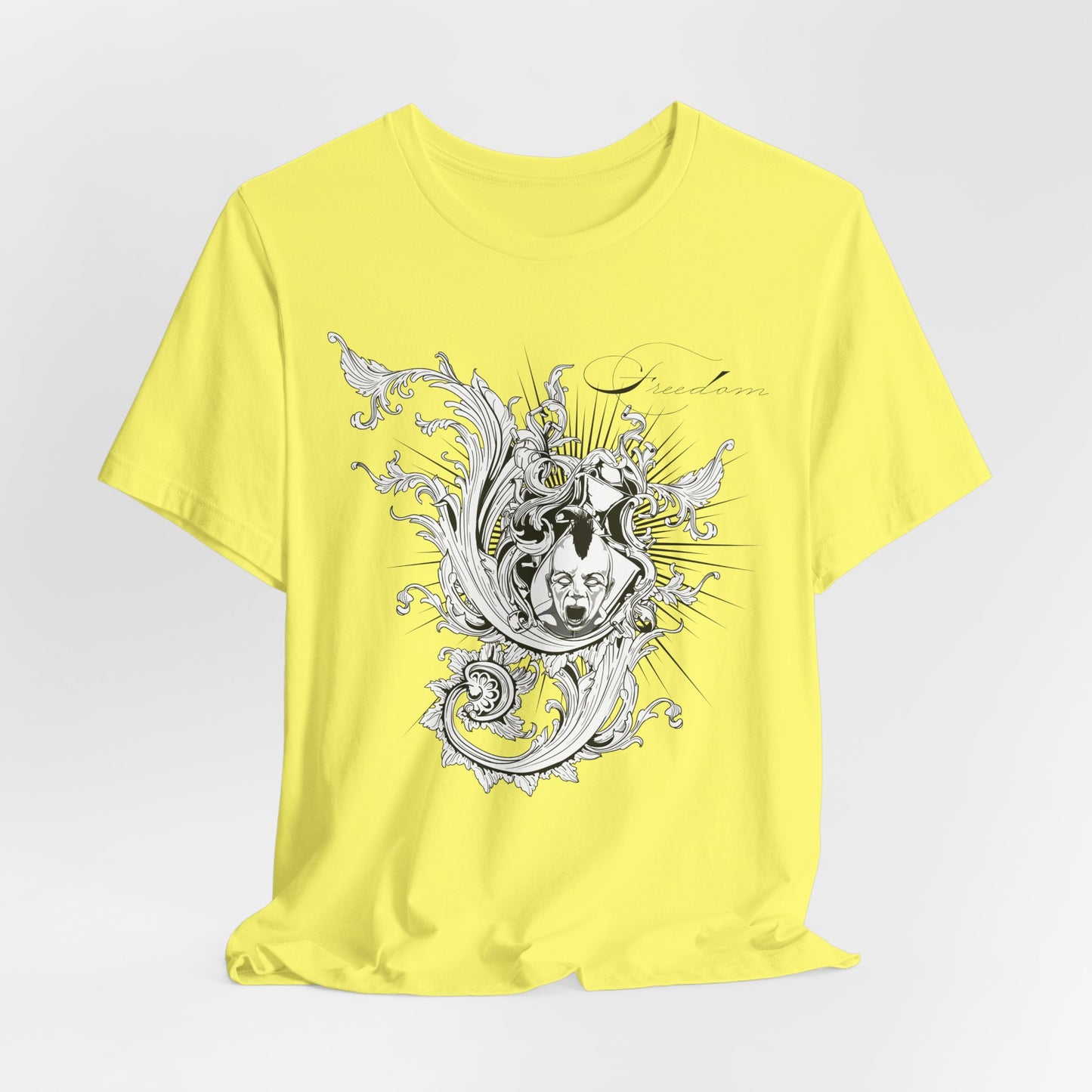 Freedom Art Design Tee, Artistic Tee, Graphic T-Shirt, Music Tees, Artistic Music T-Shirt, Vintage Top