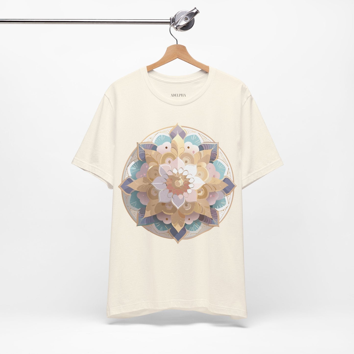 Mandala Graphic Tee Unisex Jersey Short Sleeve Adelpha Art Design Vintage Inspired Artwork