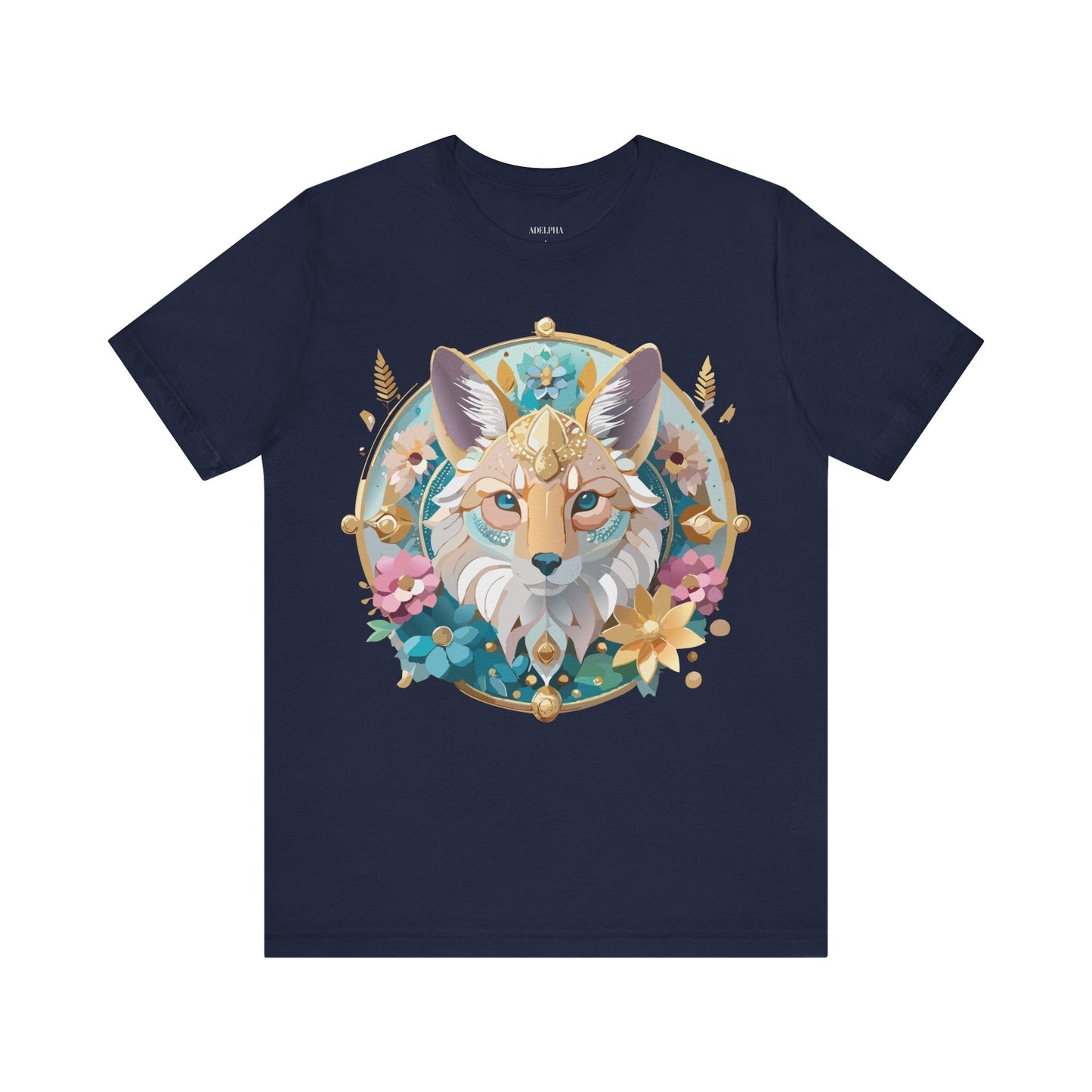 Adelpha Vintage Inspired Graphic Tee Medallion Art Unisex Short Sleeve Shirt Premium