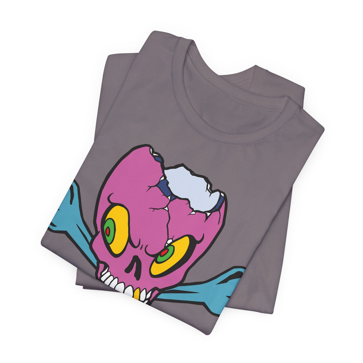 Purple Skull Graphic Design Tee, Skull Shirt, Vintage Tees, Art Design T-Shirt, Vintage Graphic Tee, Art Shirts with Skulls 5