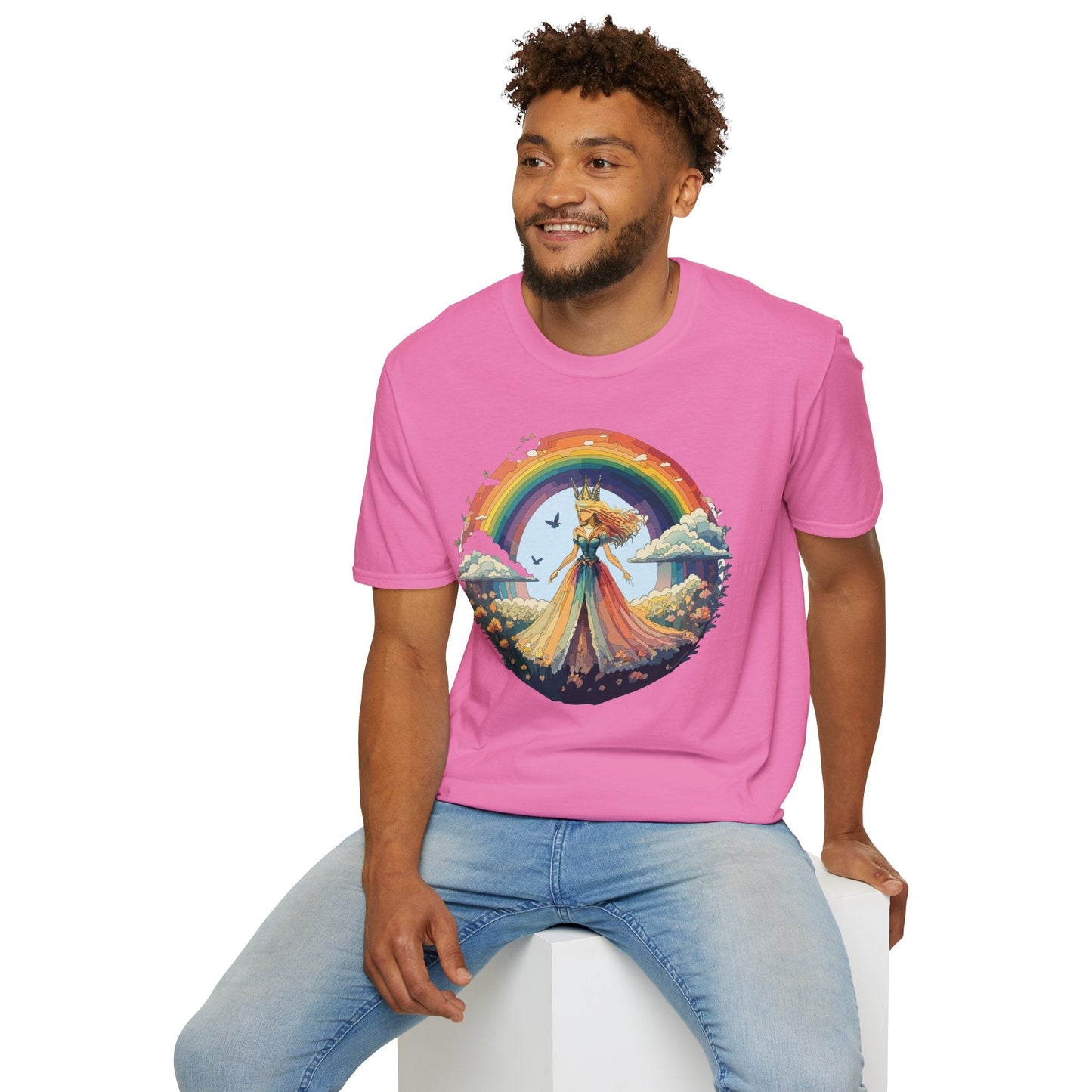 Womens Graphic T Shirt Art Design Tee Softstyle 64000 Unisex Lightweight Cotton Fabric