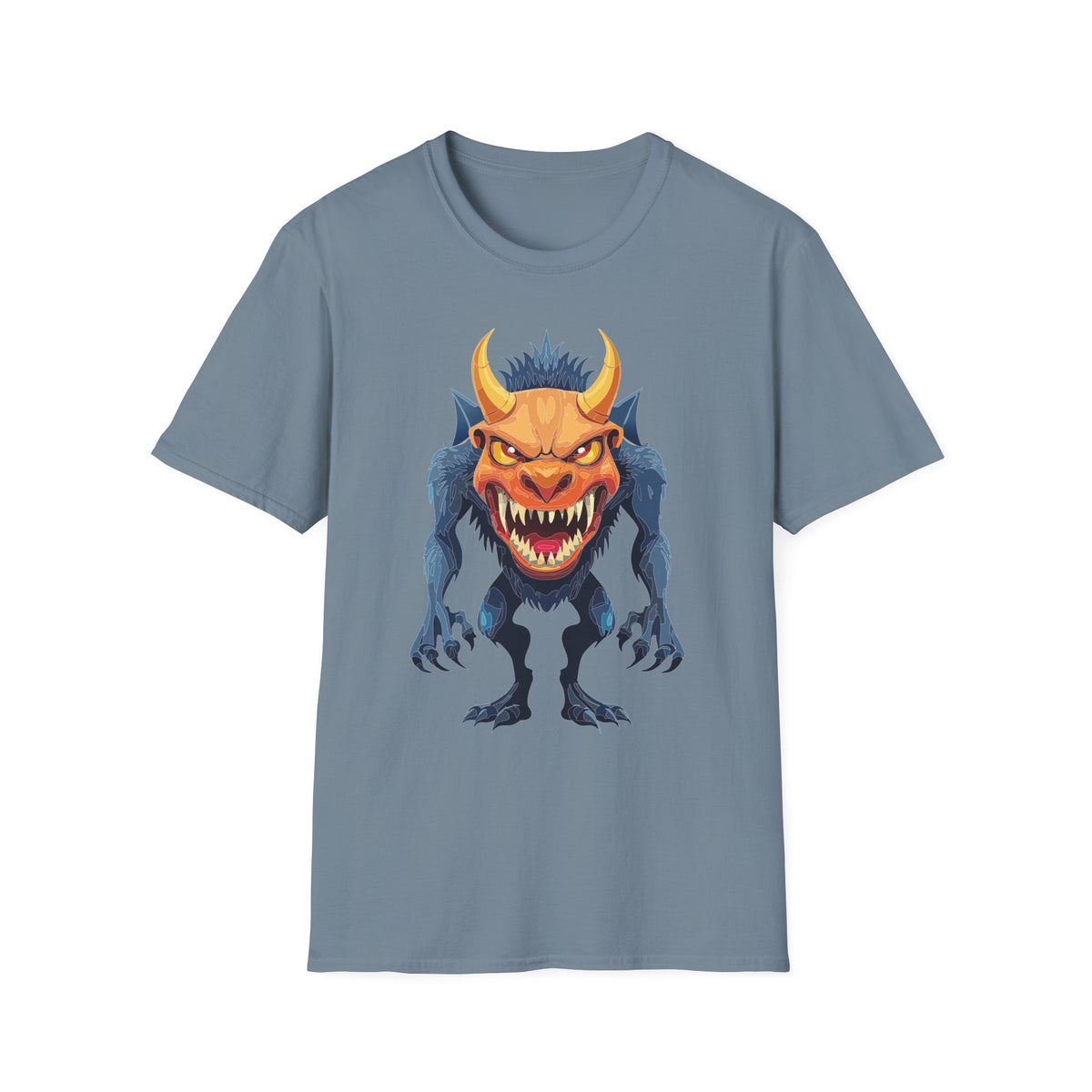 Demon Monster Graphic T-Shirt Cartoon Graphic Tee Unisex 100 Cotton Gildan T-Shirt