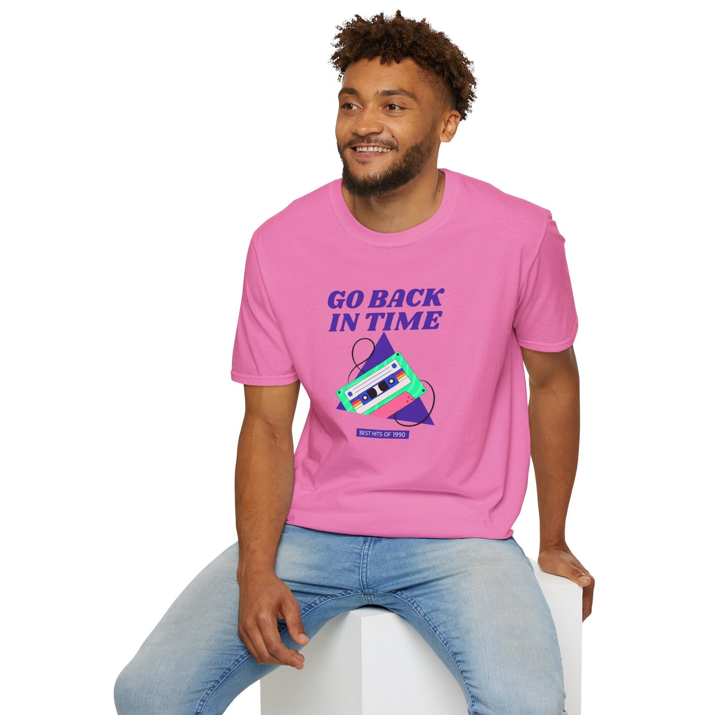 Retro Go Back In Time Cassette T-Shirt Unisex Cotton