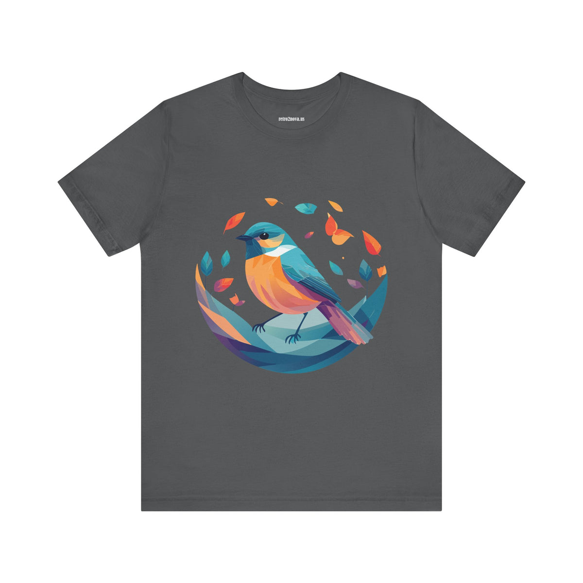 Bird Graphic Unisex Cotton Bella+Canvas Tee with Animal Design ab6