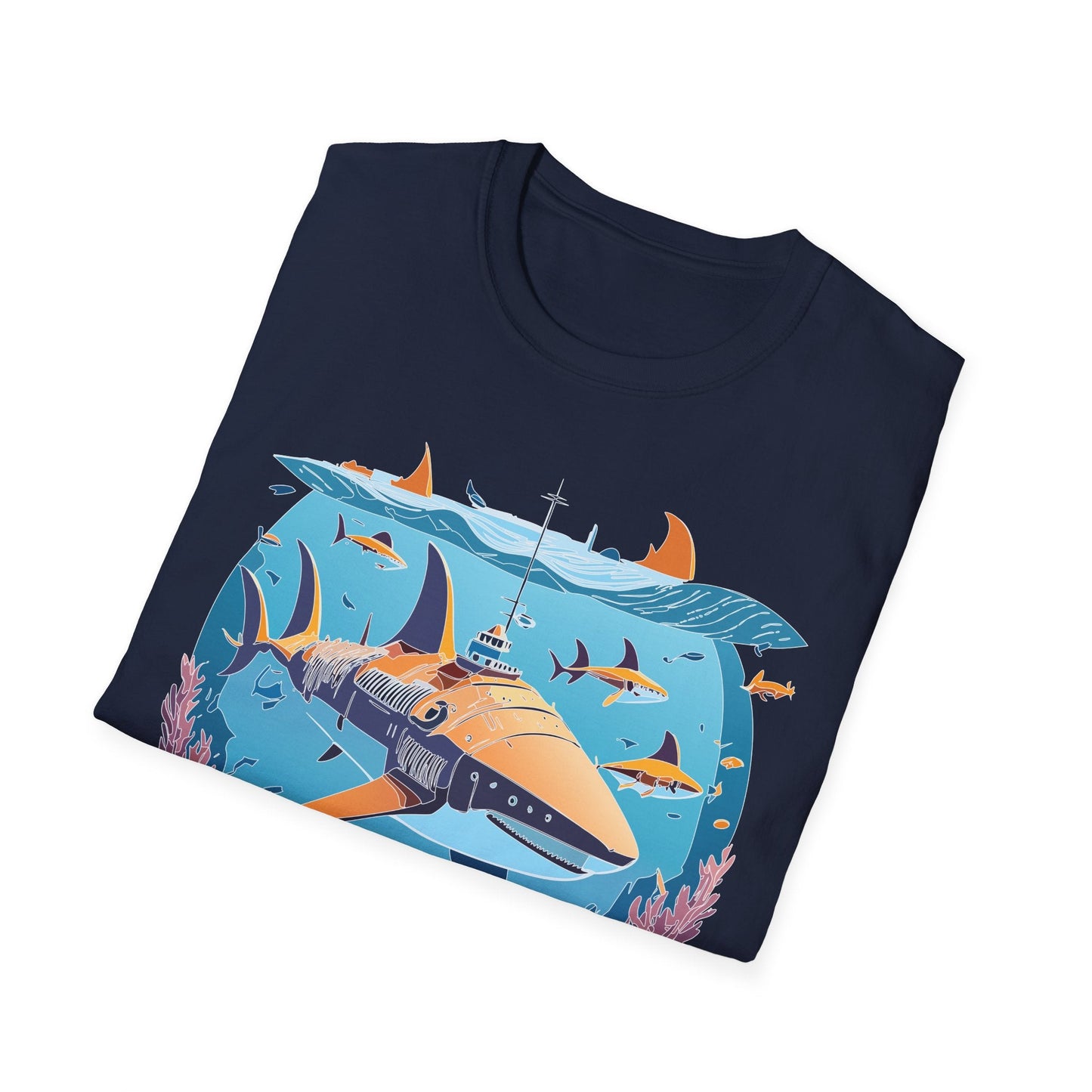 Ocean Graphic Unisex Softstyle Cotton Tee 9