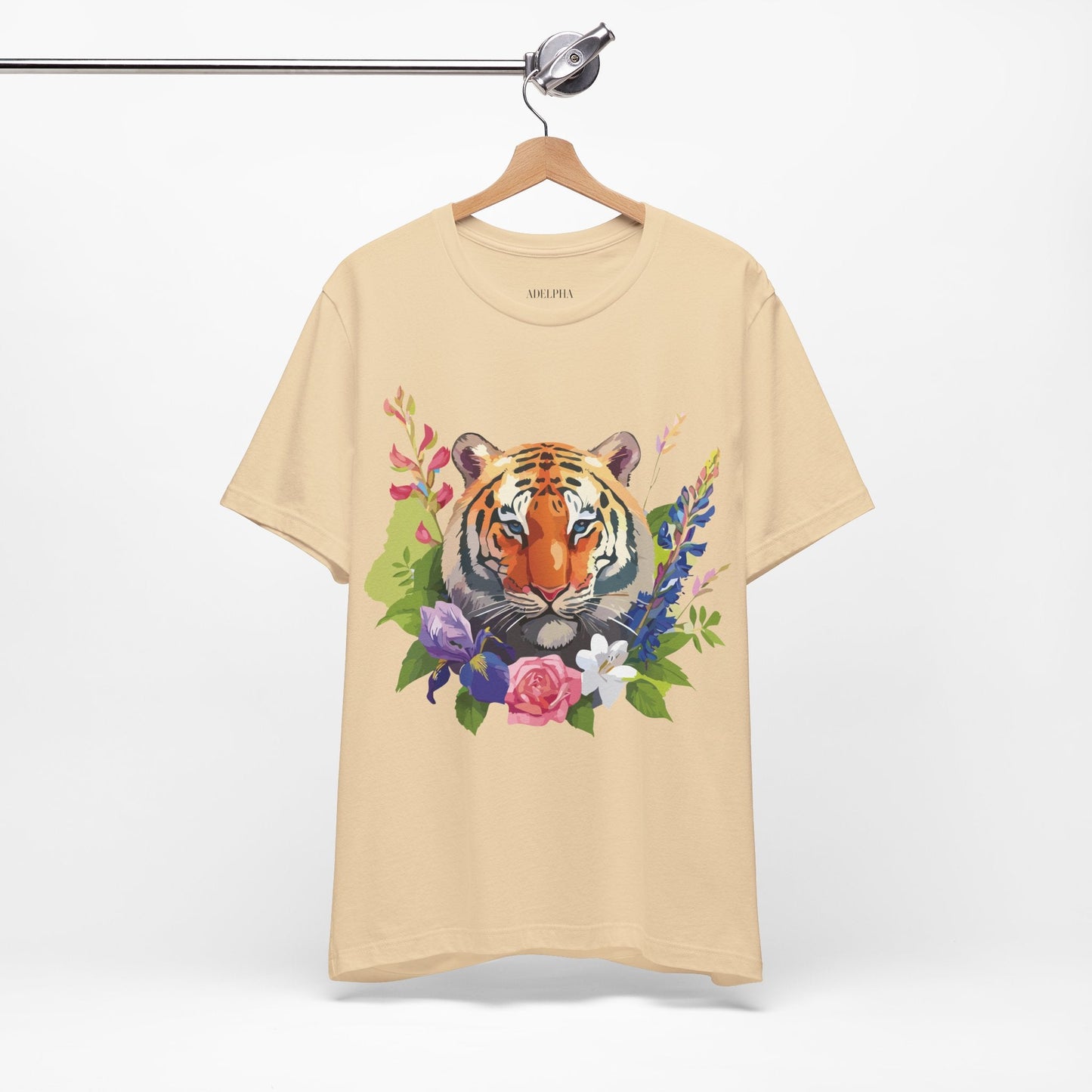 Tiger Shirt Unisex Jersey Short Sleeve Graphic Tee With Vintage Inspired Artwork From Adelpha