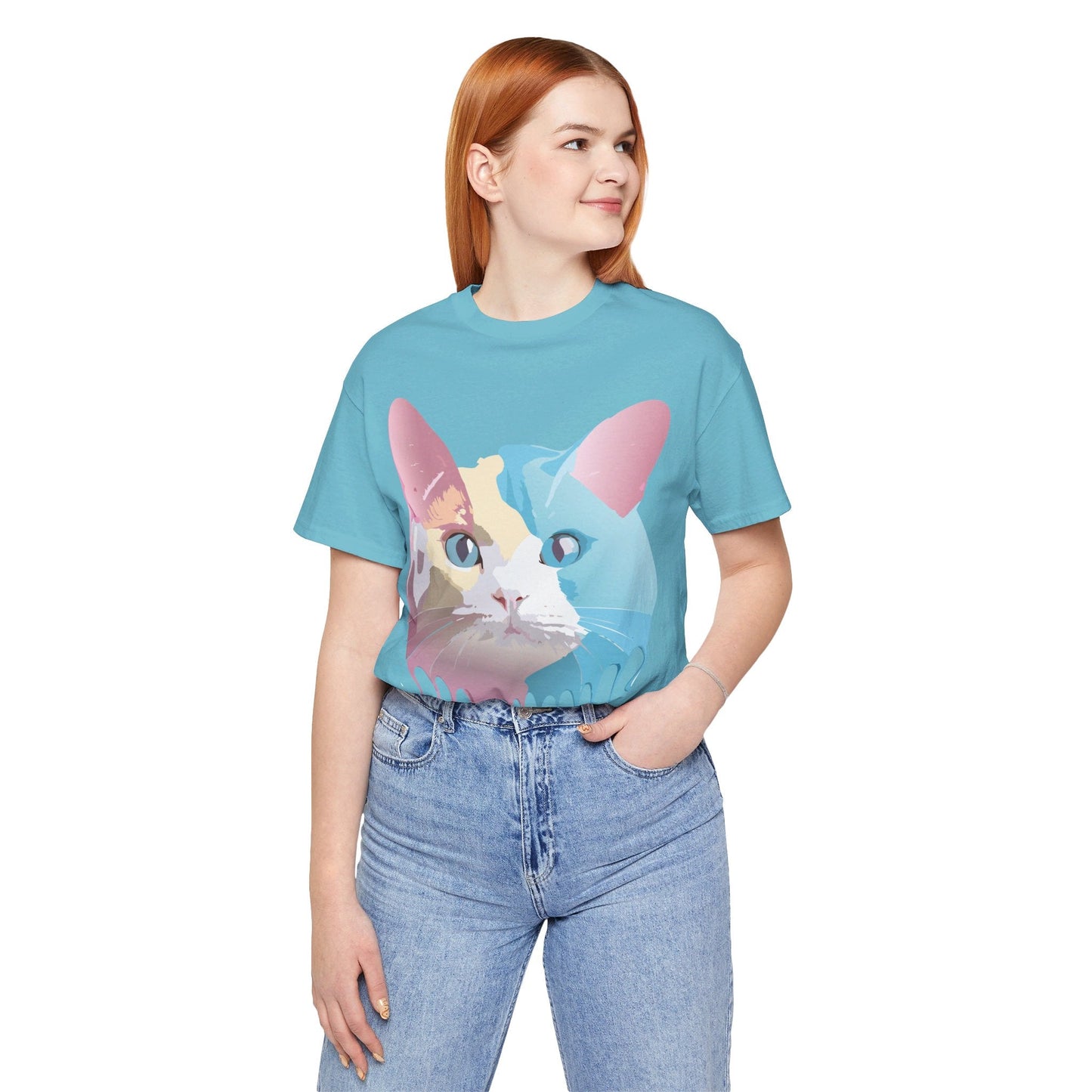 Cat Graphic Tee Unisex Jersey Short Sleeve By Adelpha Art Design