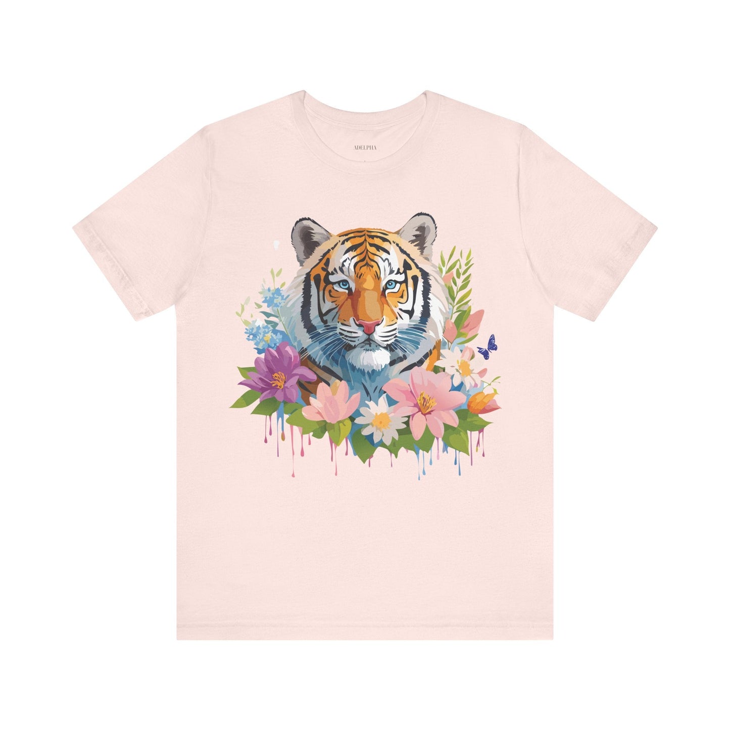 Tiger Graphic Tee Unisex Vintage Inspired Shirt By Adelpha Premium Short Sleeve Edition