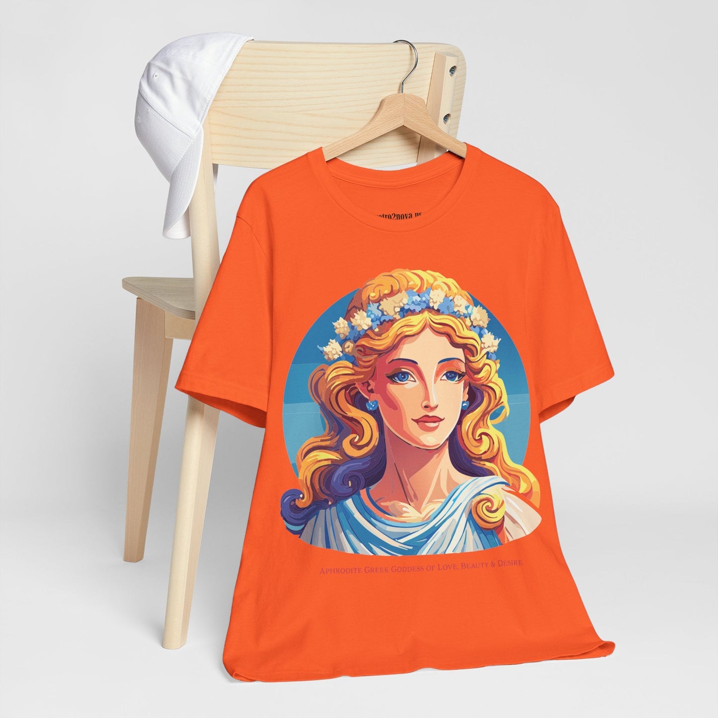 Goddess Aphrodite Unisex Graphic Cotton T Shirt with Retro2Nova Artwork Design Edition