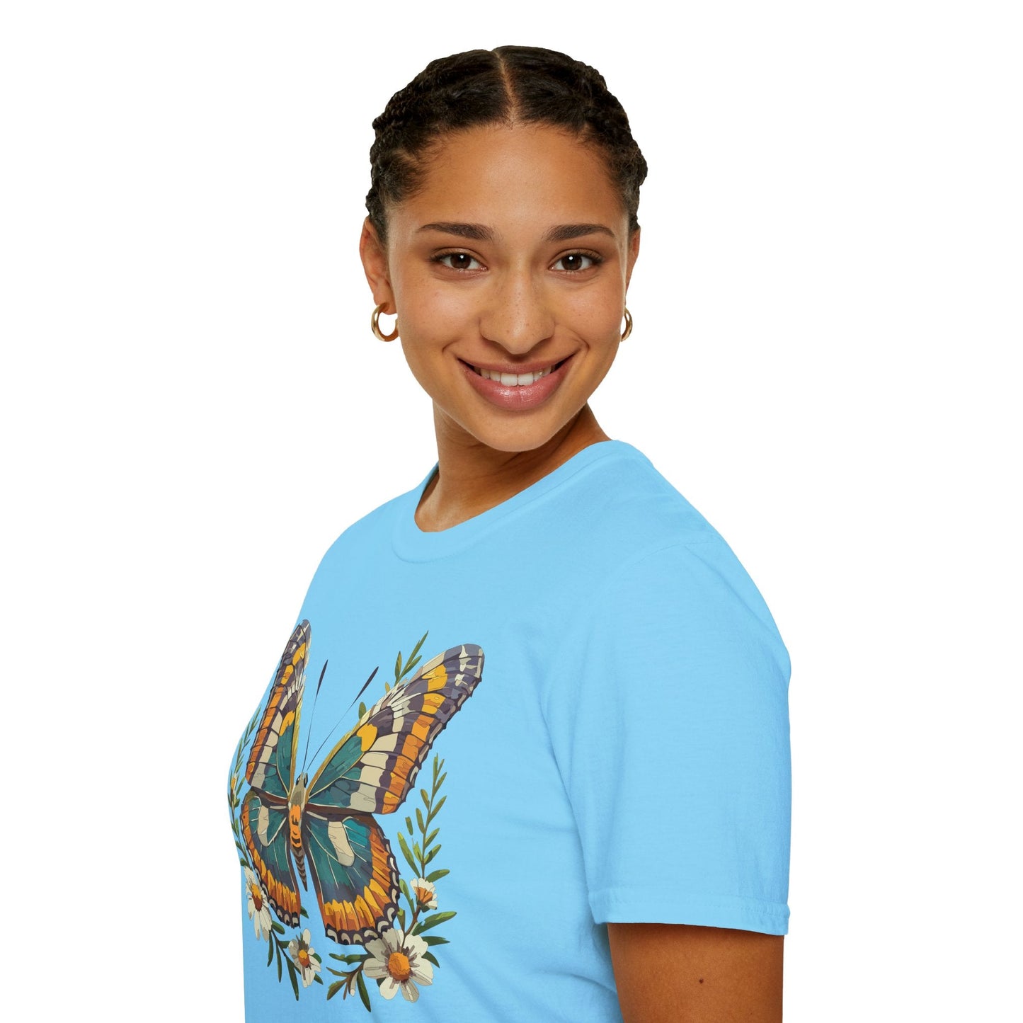 Monarch Butterfly Shirt Unisex T Shirt Softstyle 100 Percent Ring Spun Cotton Comfort