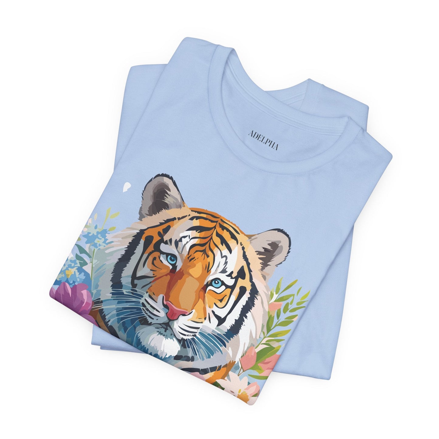Tiger Graphic Tee Unisex Vintage Inspired Shirt By Adelpha Premium Short Sleeve Edition