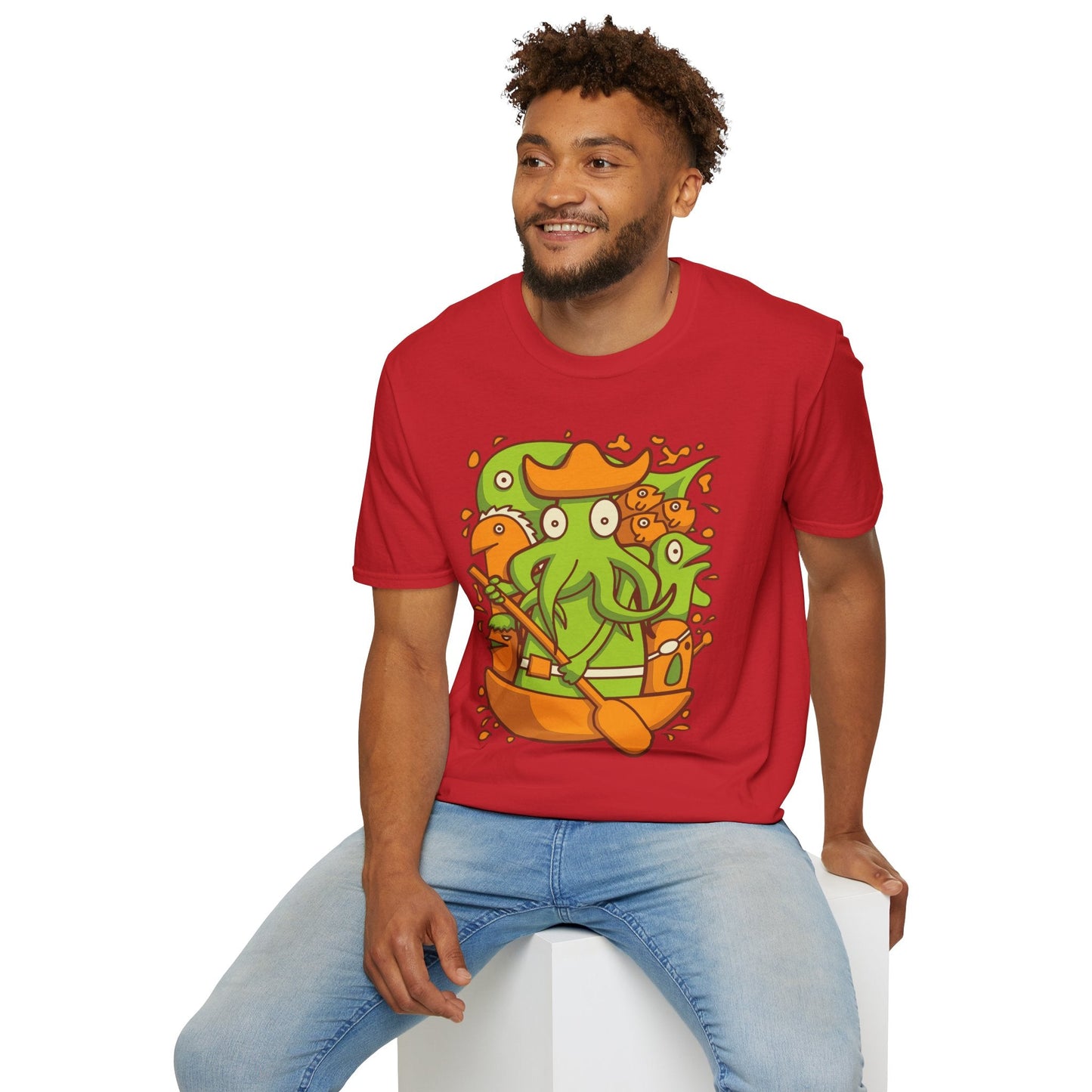 Cartoon T Shirt Animation T Shirt Funny Tee Shirt Unisex Gildan Softstyle Cotton 64000