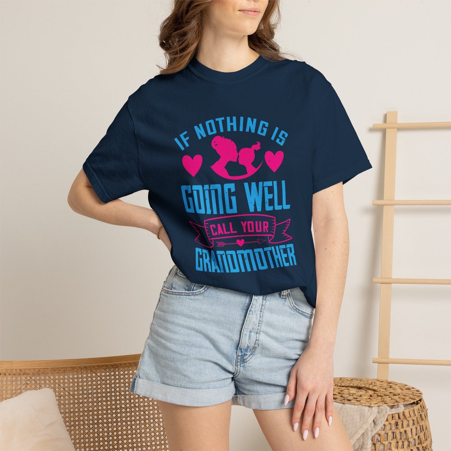 Grandma T-shirt Mother Day Mama Tee Unisex Comfort Colors Garment-Dyed Cotton h76
