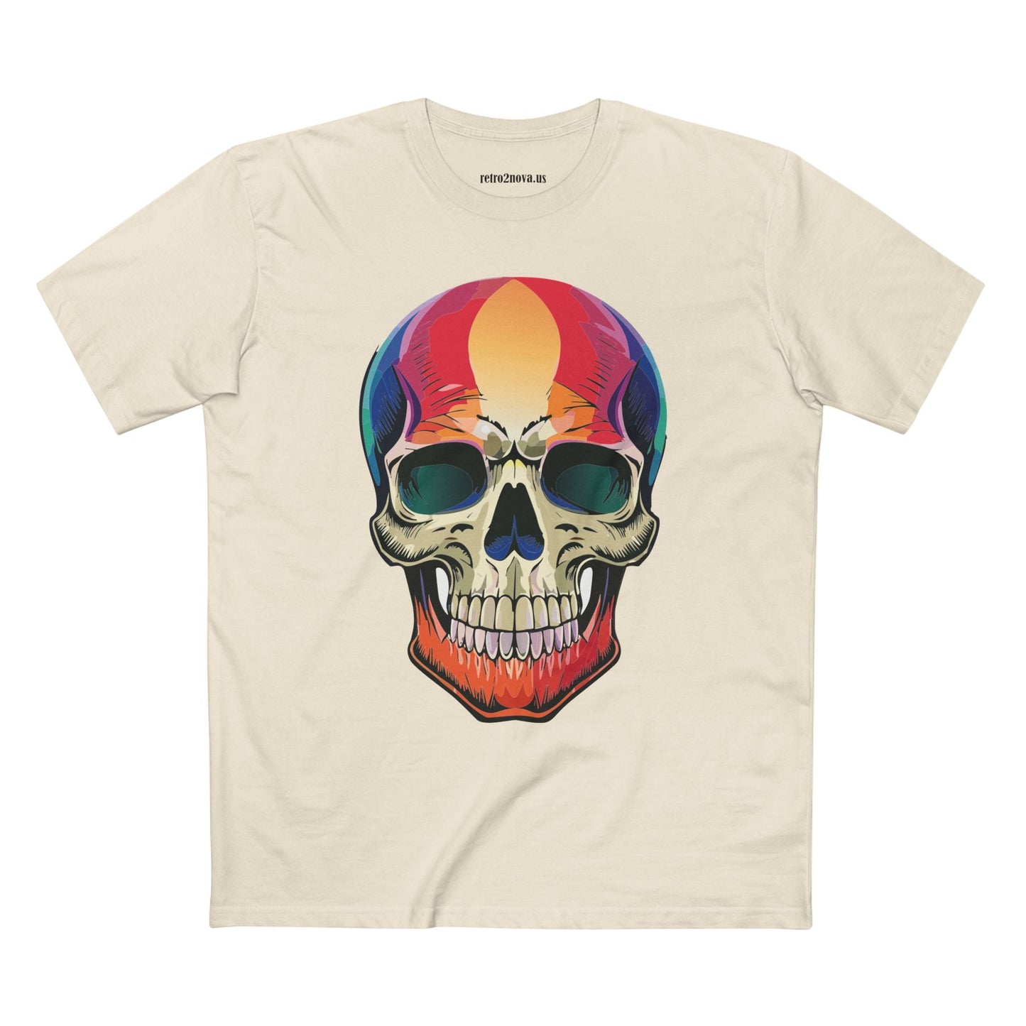 Skull Shirt Skeleton Shirt Unisex Premium Cotton Tee With Original Art Design Retro2Nova