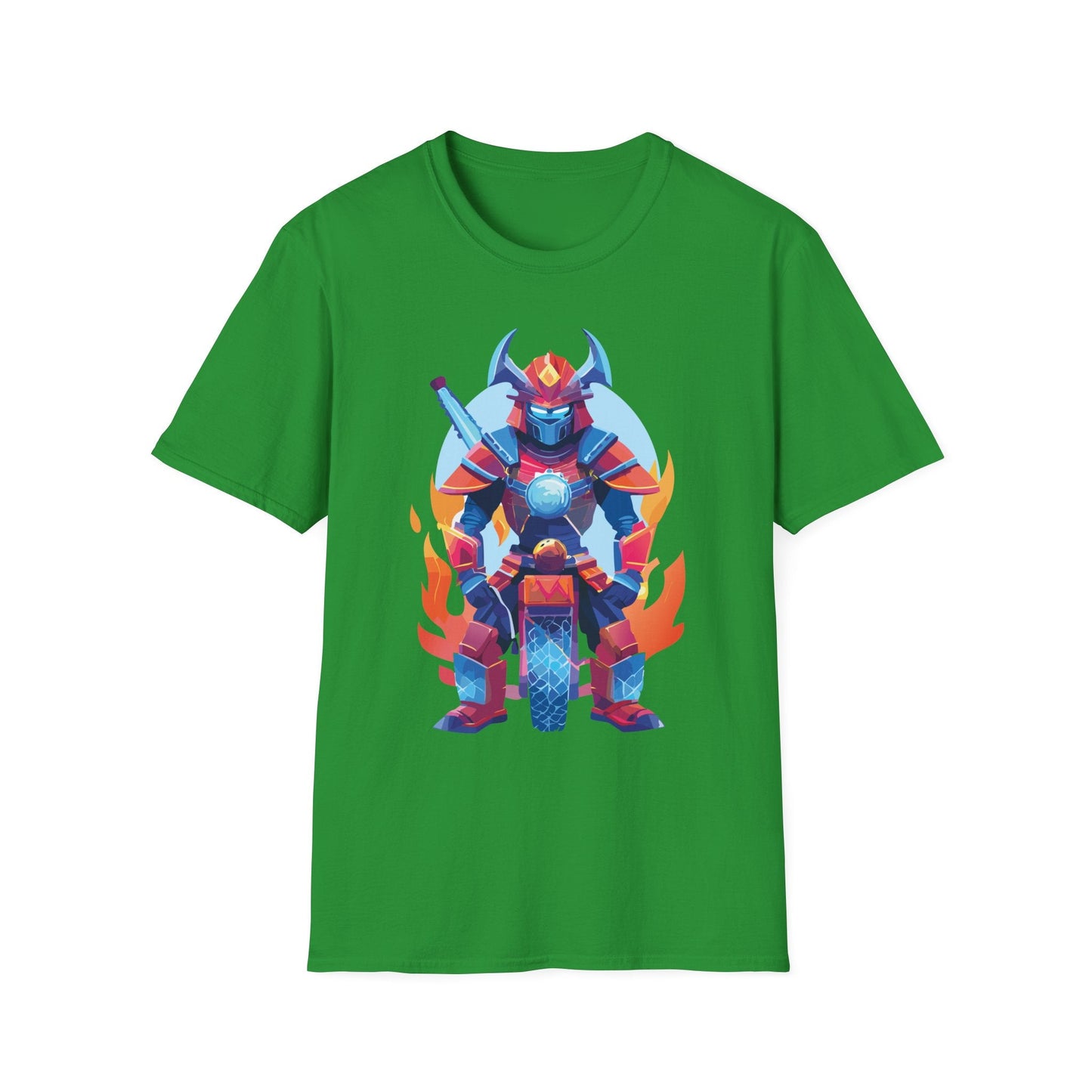 Samurai Shirt Unisex Gildan Softstyle 64000 Tee 100 Percent Ring Spun Cotton Comfort All Day Wear