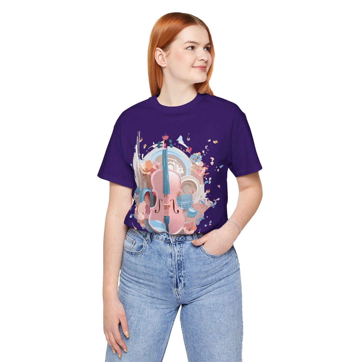 Music T Shirt Unisex Graphic Tee By Adelpha Art Design Vintage Inspired Short Sleeve